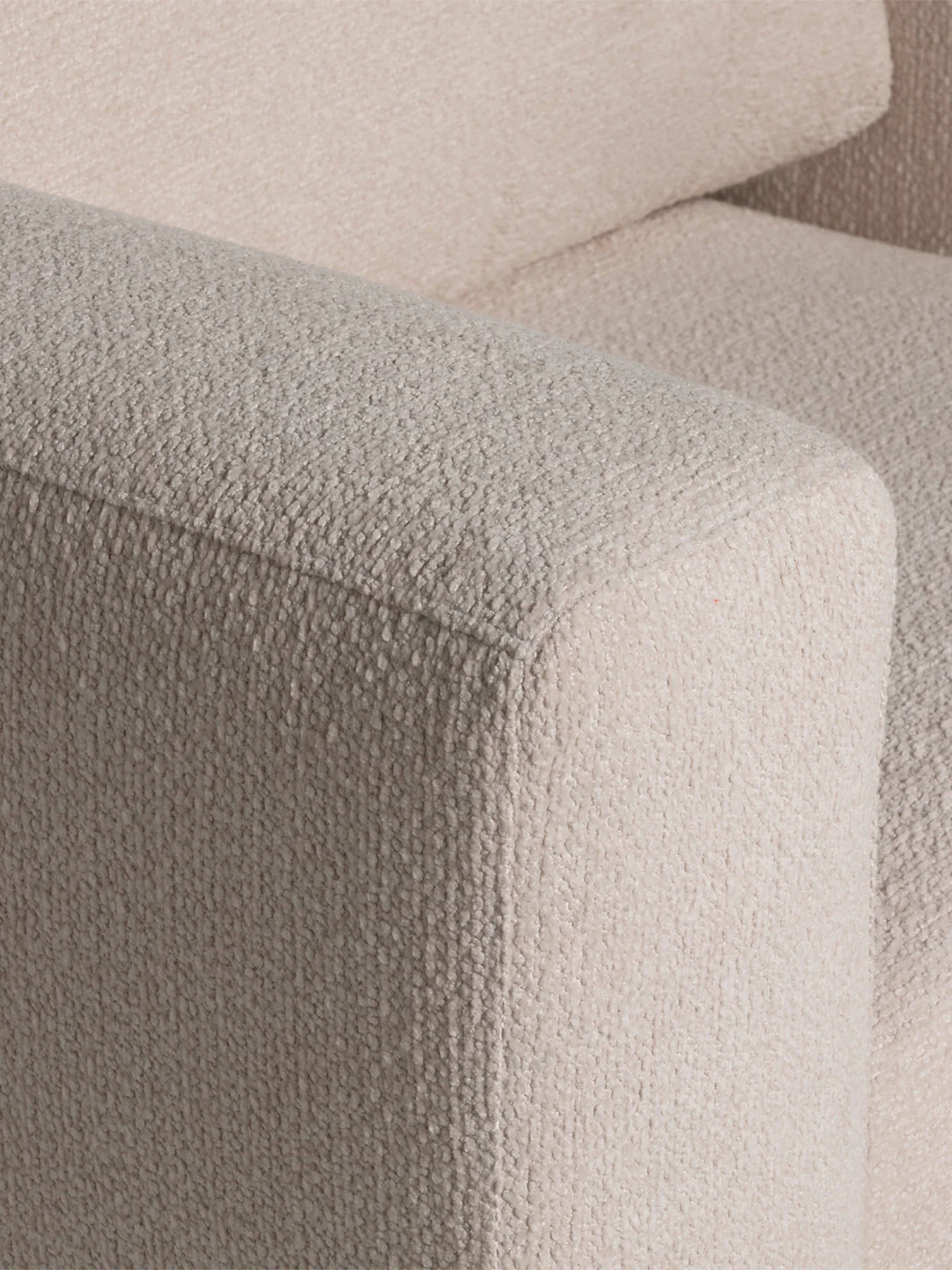 Sienna Boucle Fabric Armchair With Steel Legs - Image 4