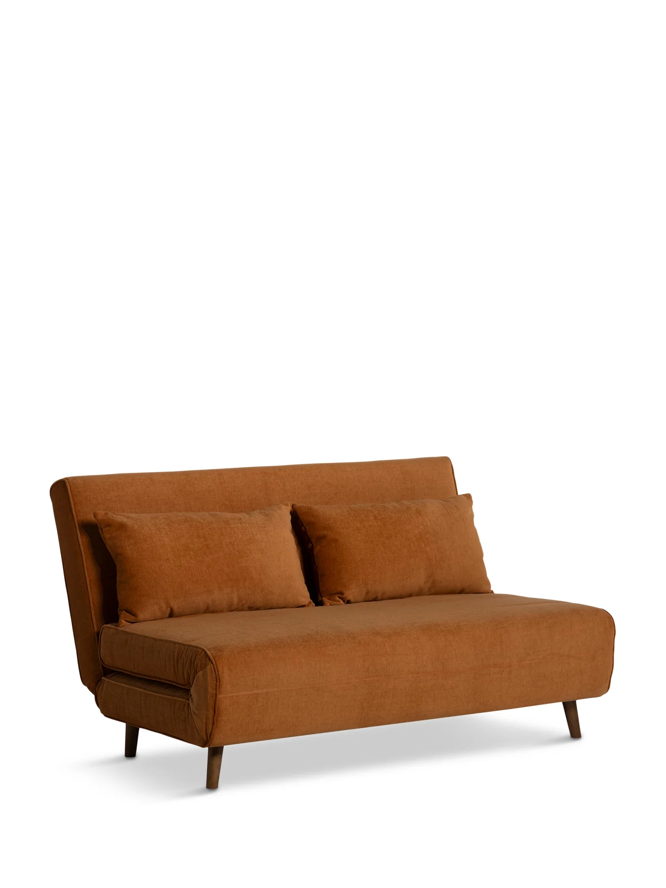 Efren Orange Fabric Sofa Bed - Image 3