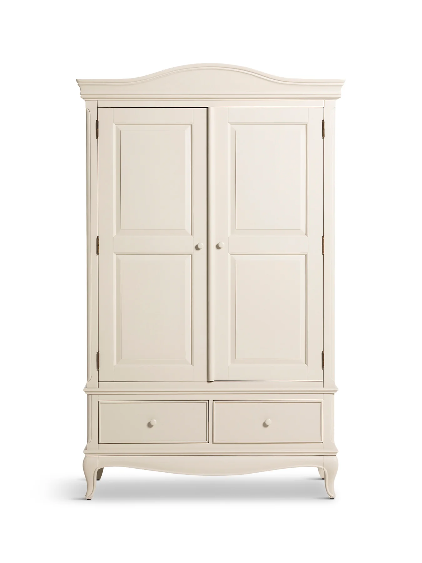 Calista Off White Wooden Double Wardrobe - Image 4
