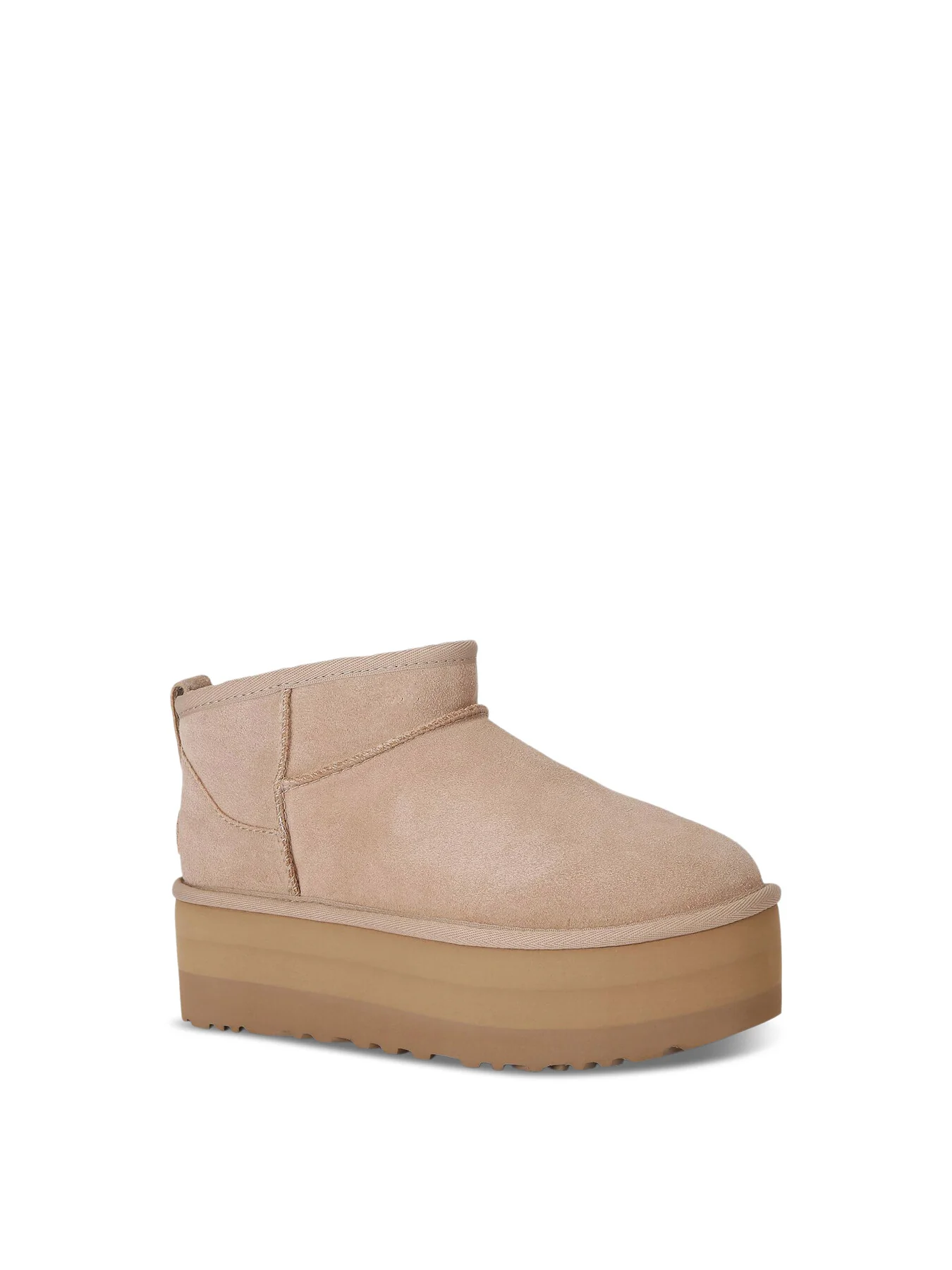 Womens Classic Ultra Mini Plaform Suede Ankle Boots