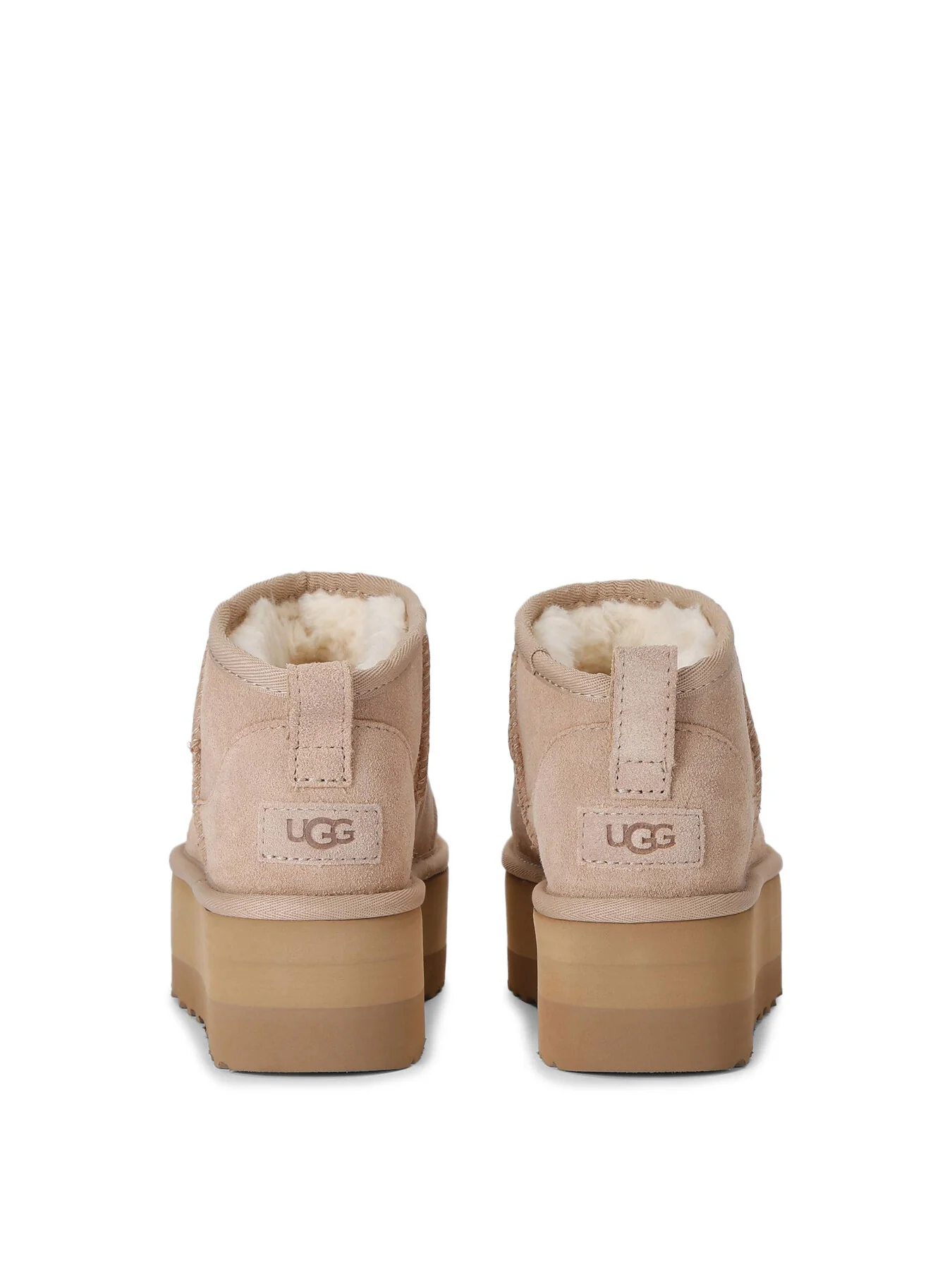 Womens Classic Ultra Mini Plaform Suede Ankle Boots - Image 3
