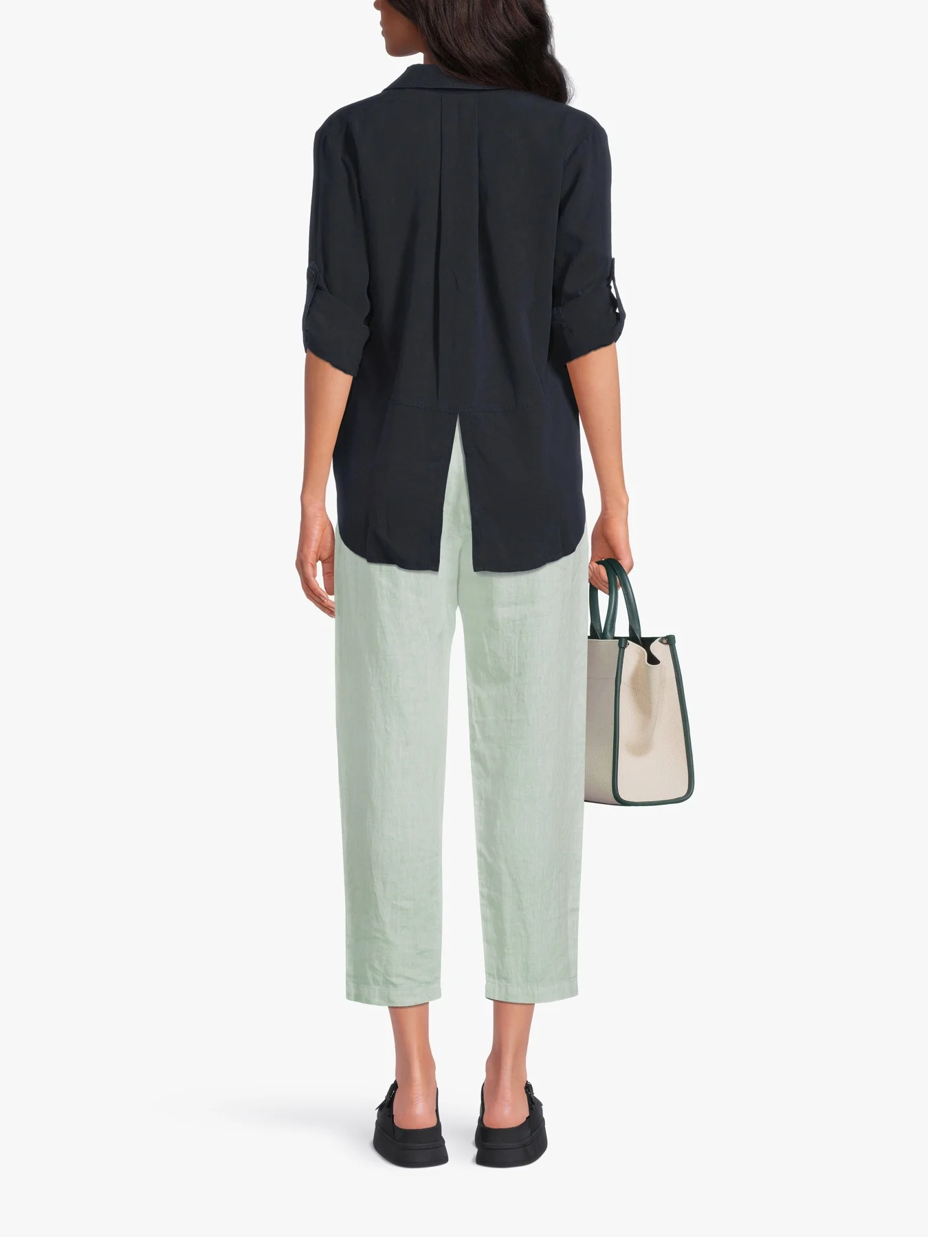 Split Back Button Down Shirt - Image 3
