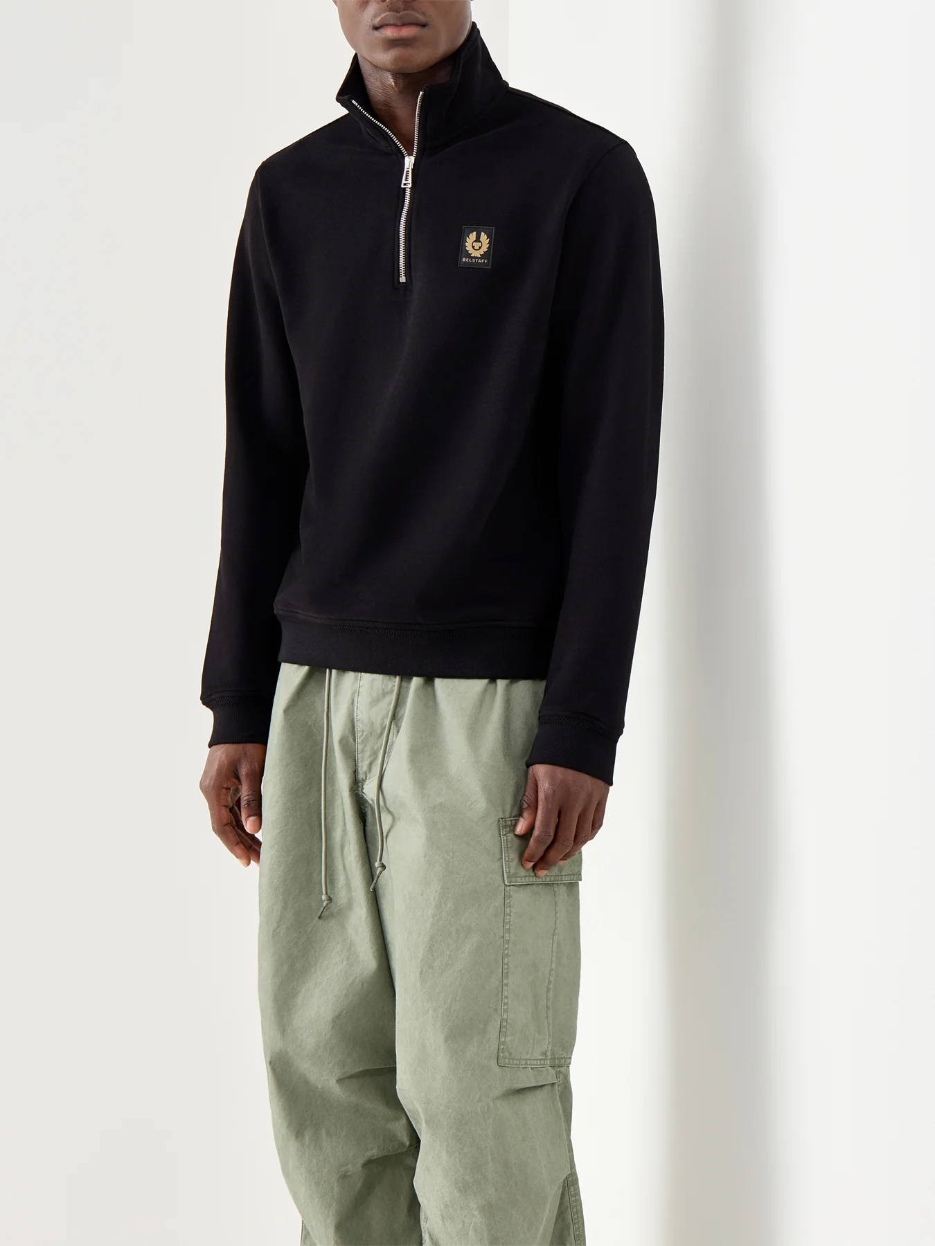 Belstaff 1/4 Zip Sweatshirt - Image 4