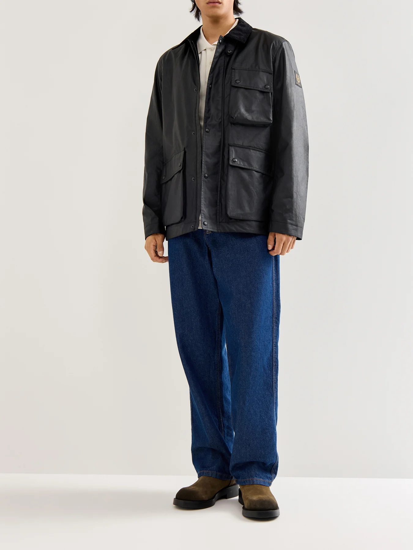 Incline Wax Jacket Black - Image 2