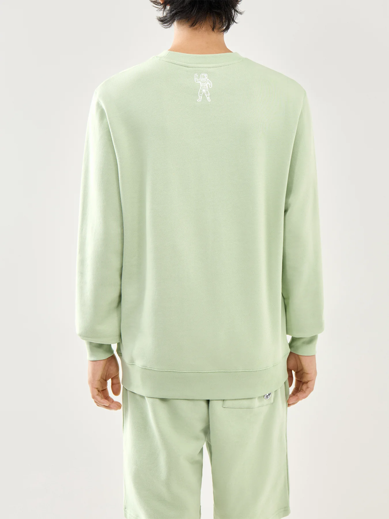 Pistachio Cotton Small Arch Logo Crewneck - Image 5