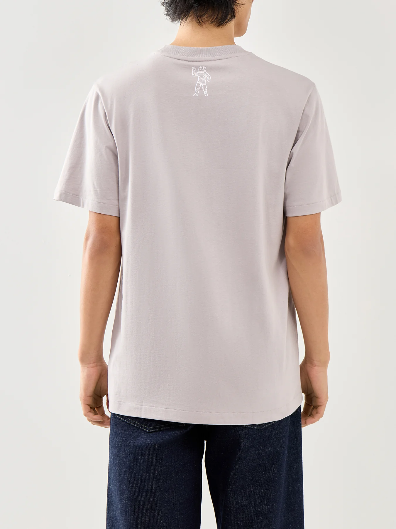Flat Grey Cotton Small Arch Logo T-Shirt - Image 5