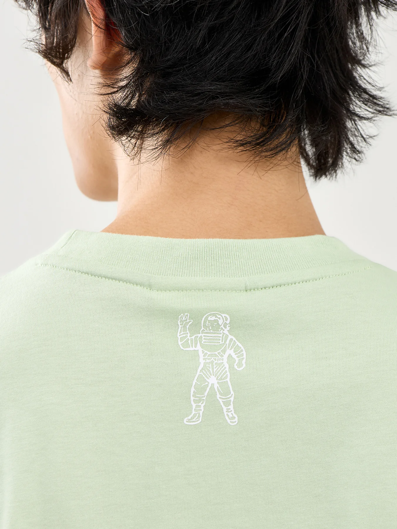 Pistachio Cotton Small Arch Logo T-Shirt - Image 3
