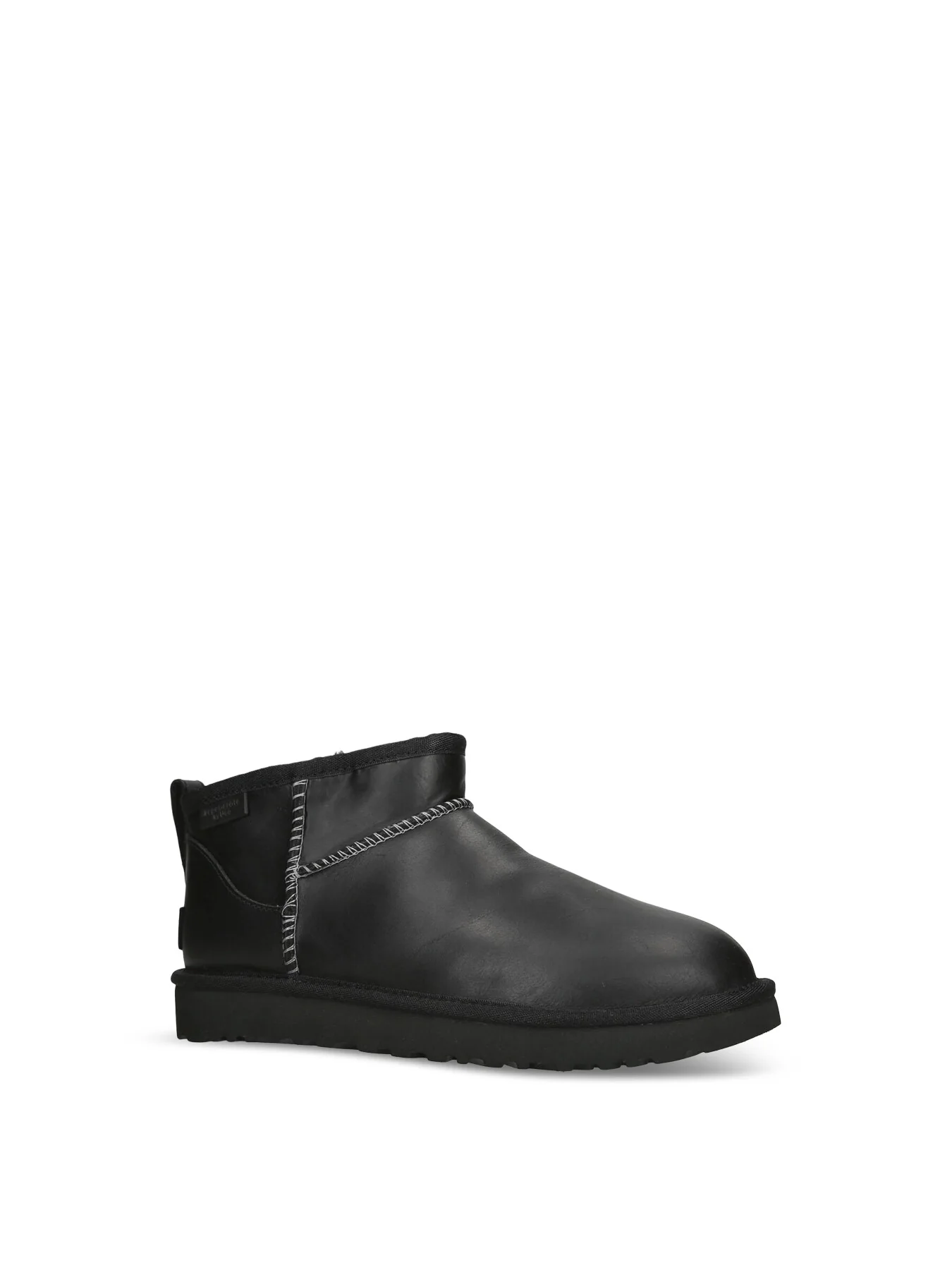 Womens Classic Ultra Mini Leather Black