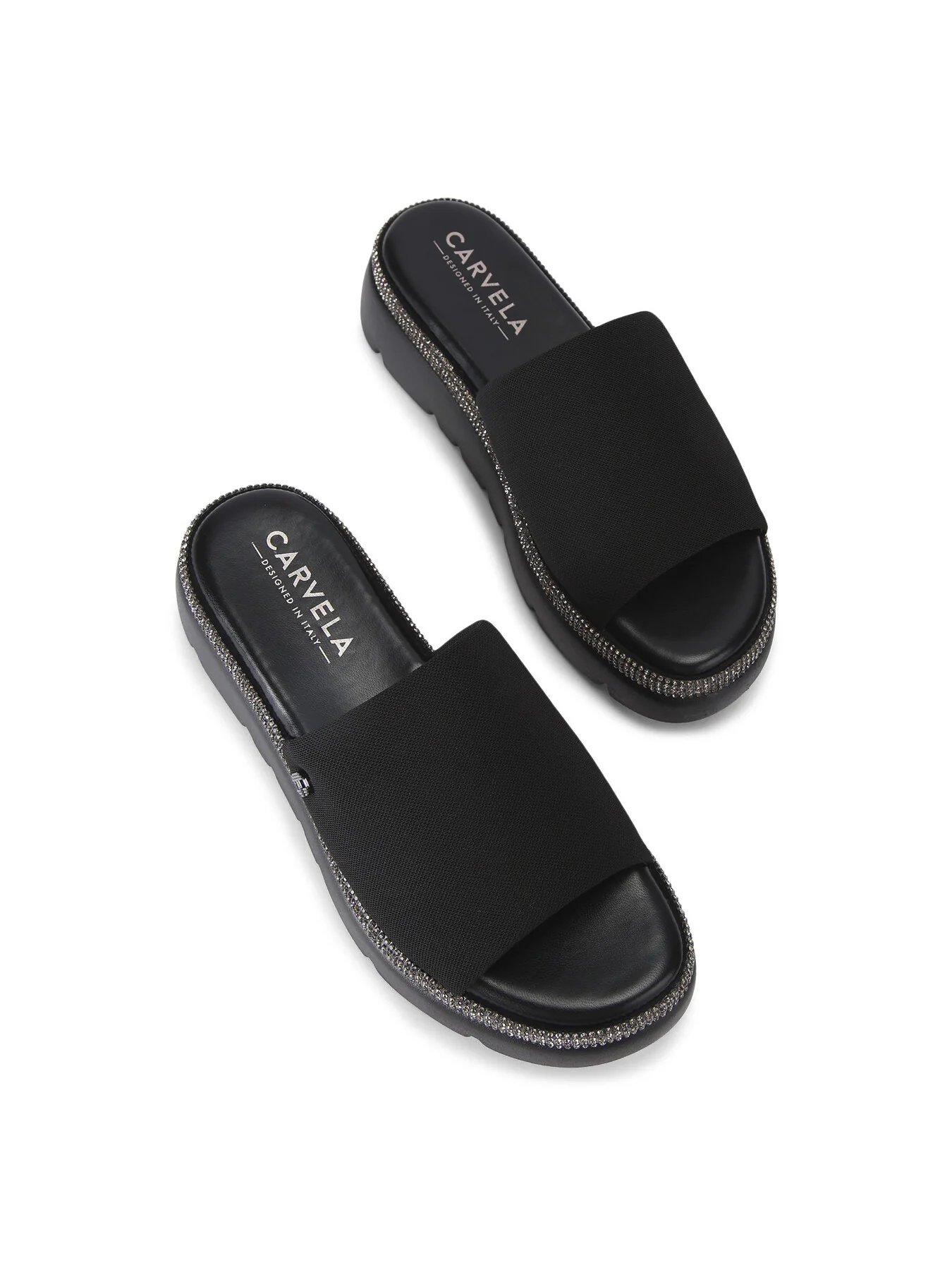 Dazzle Platform Sandals Black - Image 3