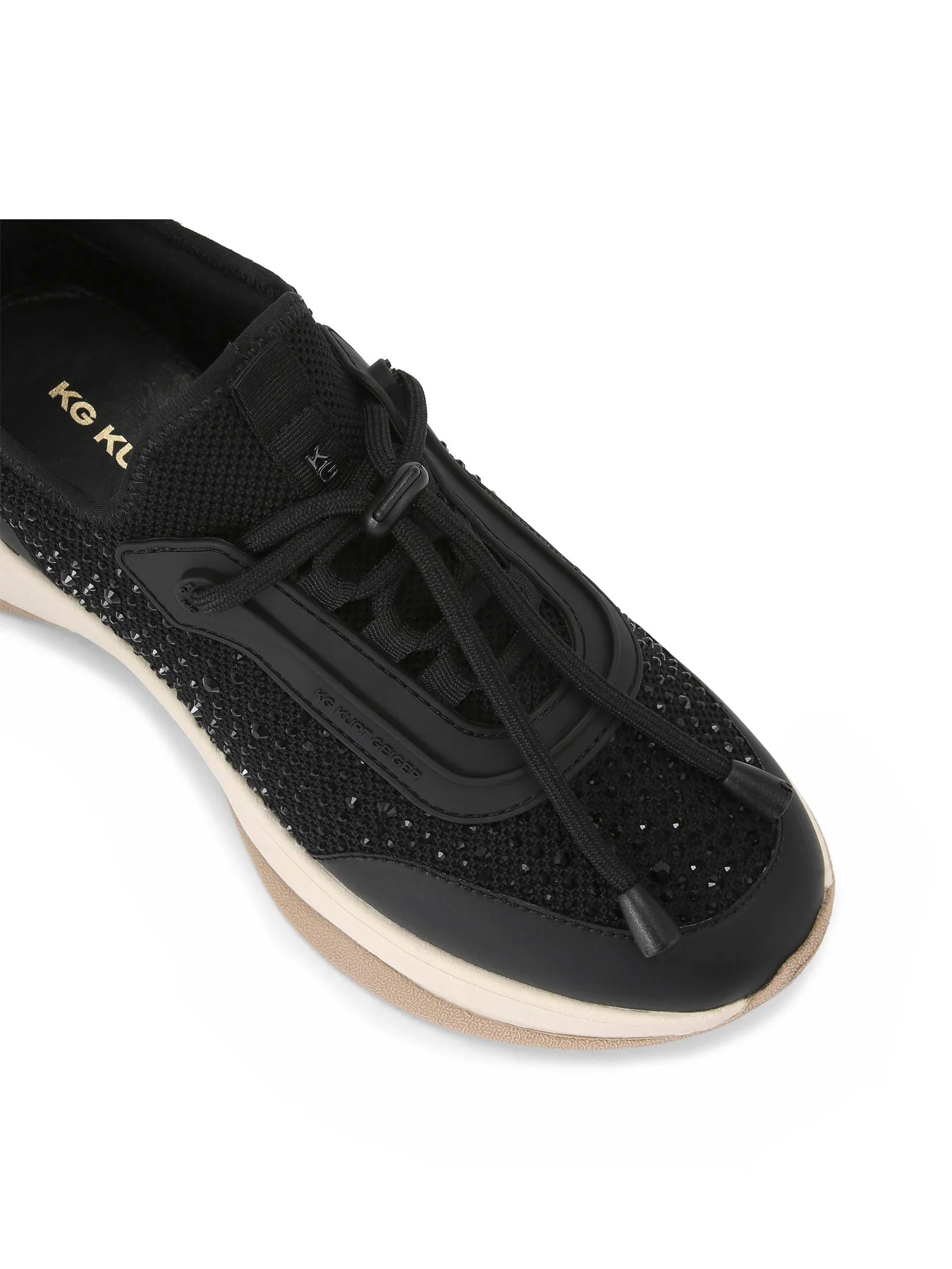 Kelsie Knit Gem Embellished Trainers - Image 4