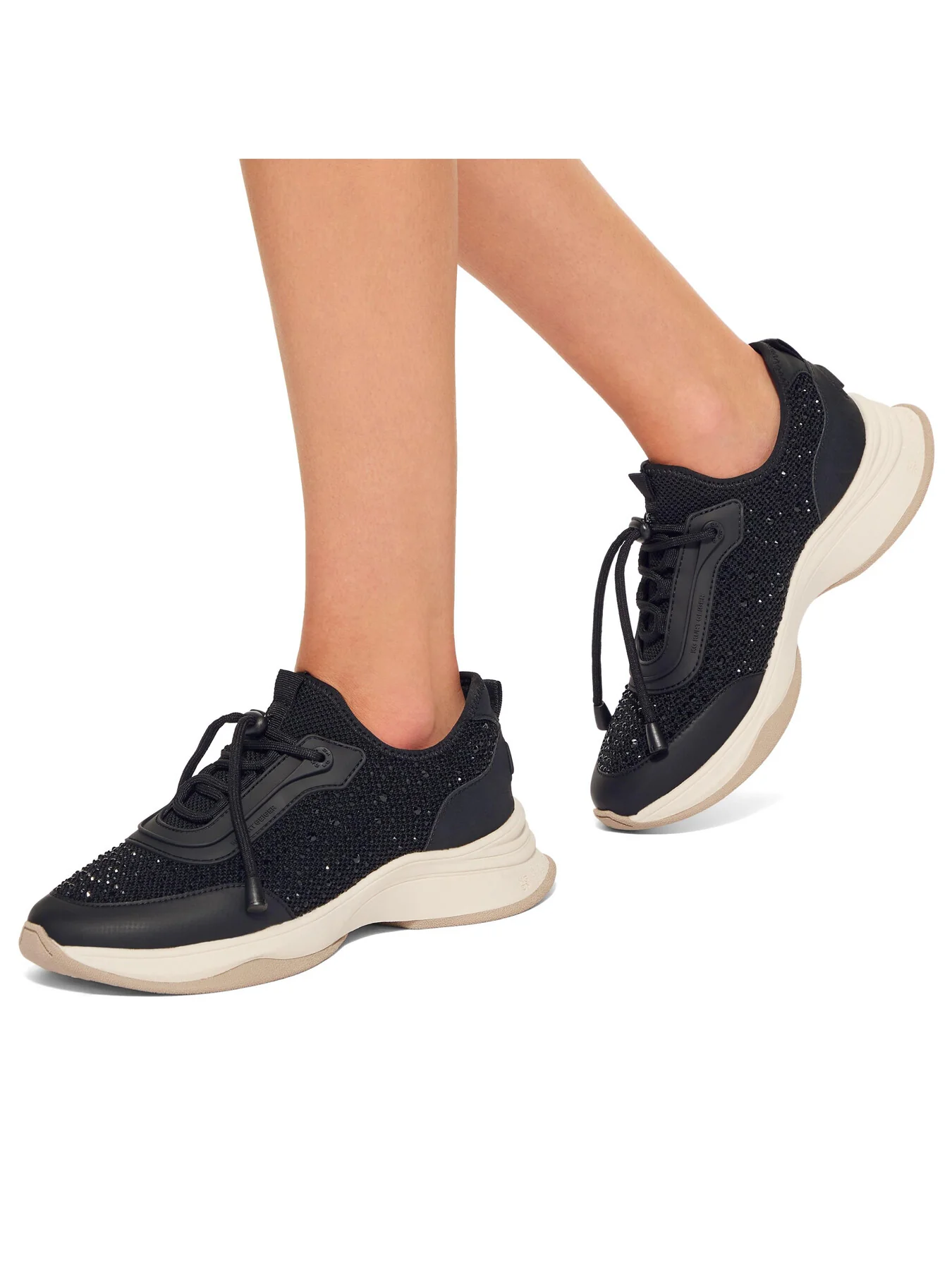 Kelsie Knit Gem Embellished Trainers - Image 5
