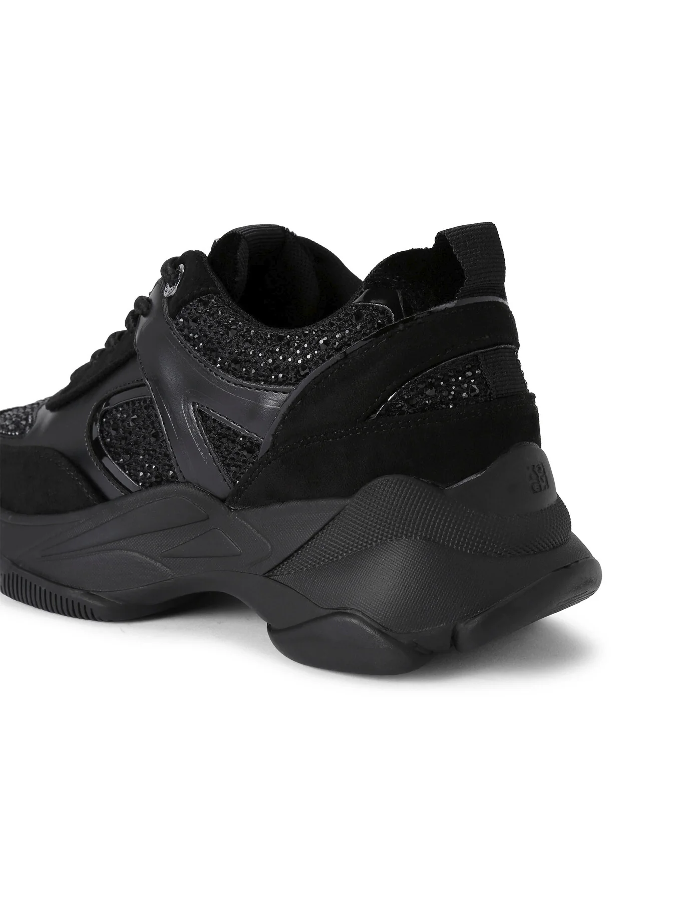 Lucile Lace Up Gem Embellished Trainers - Image 3