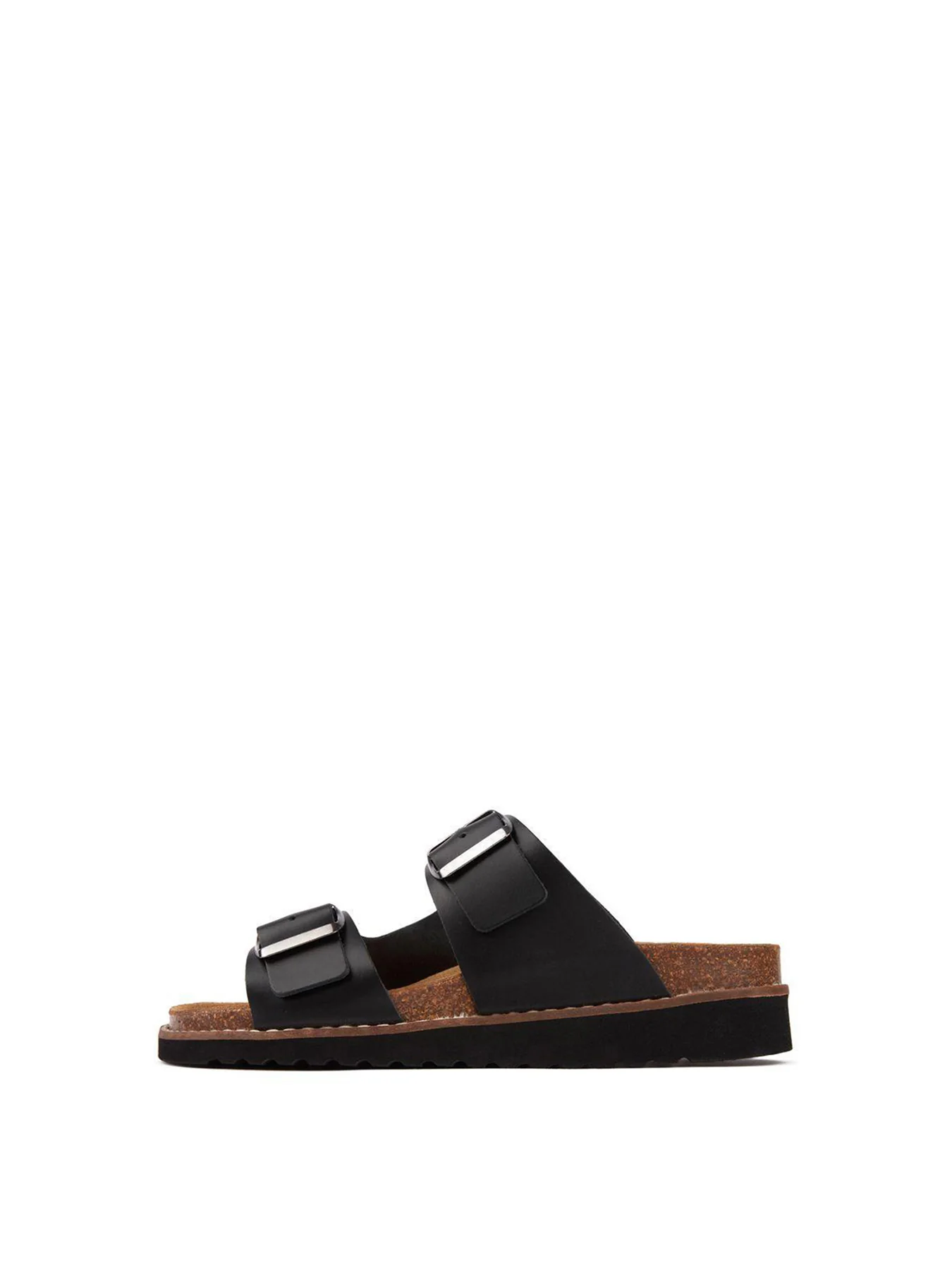 Gerti Footbed Sandals Black - Image 2