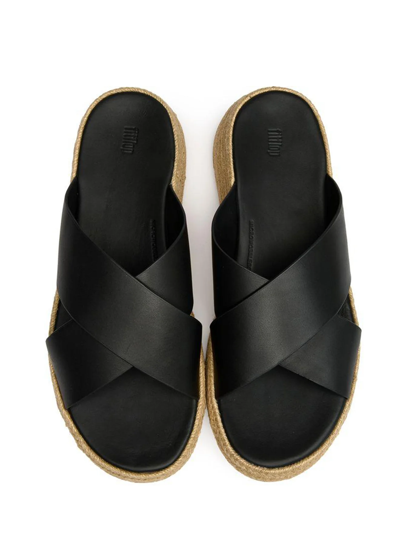 Espadrille Flatform Sandals Black - Image 2