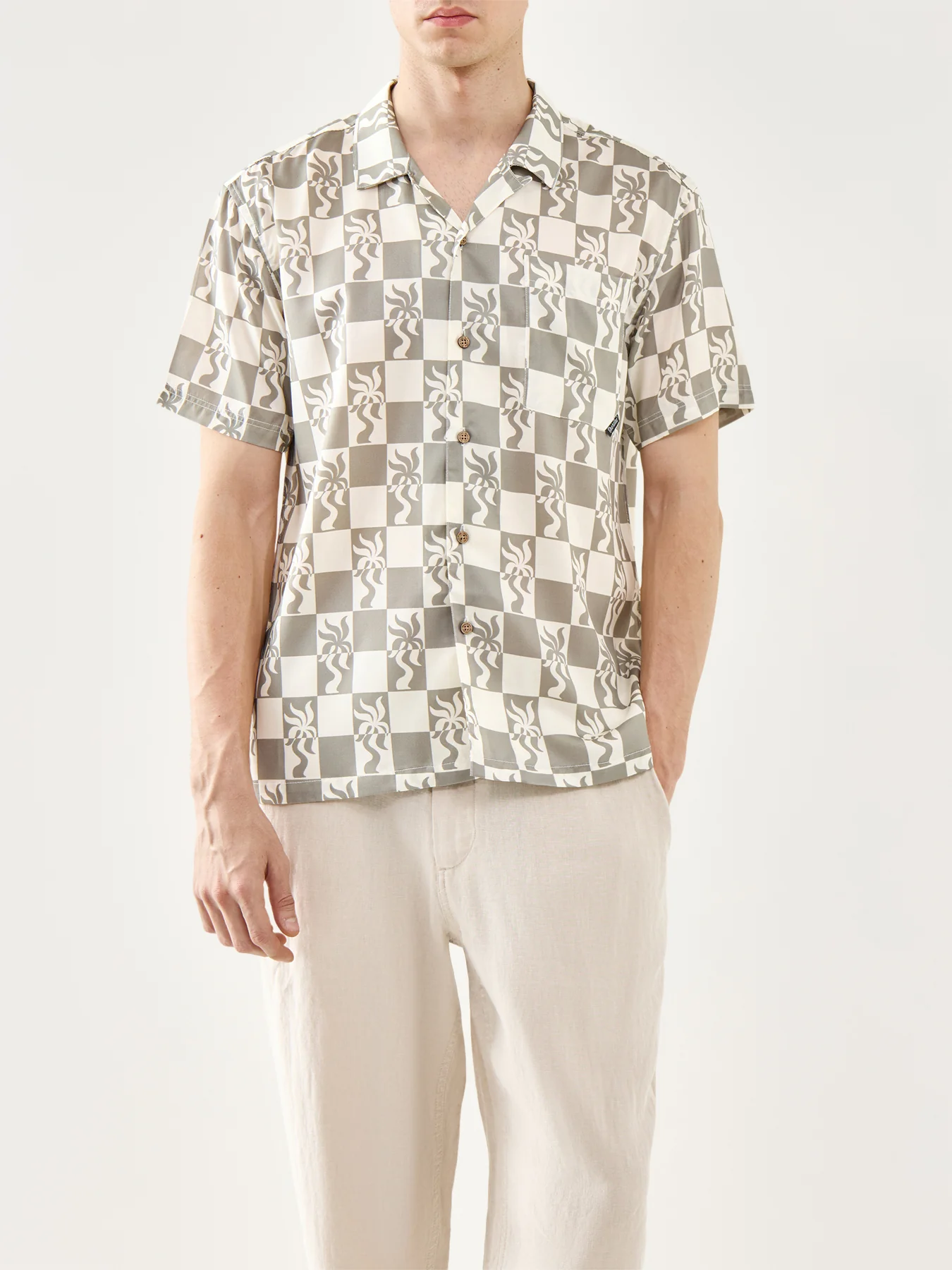 Boardies Clara Palm Camp Collar Shirt - Image 4