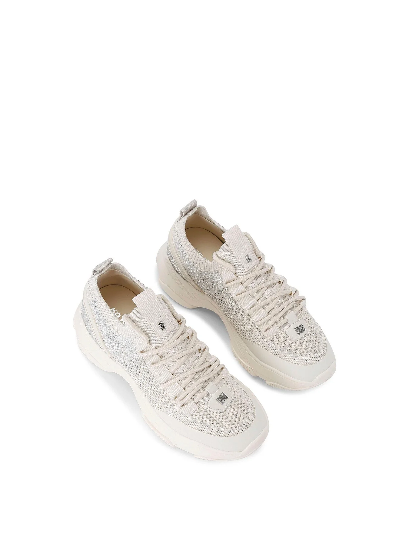 Lively Gem Knitted Embellished Trainers - Image 2