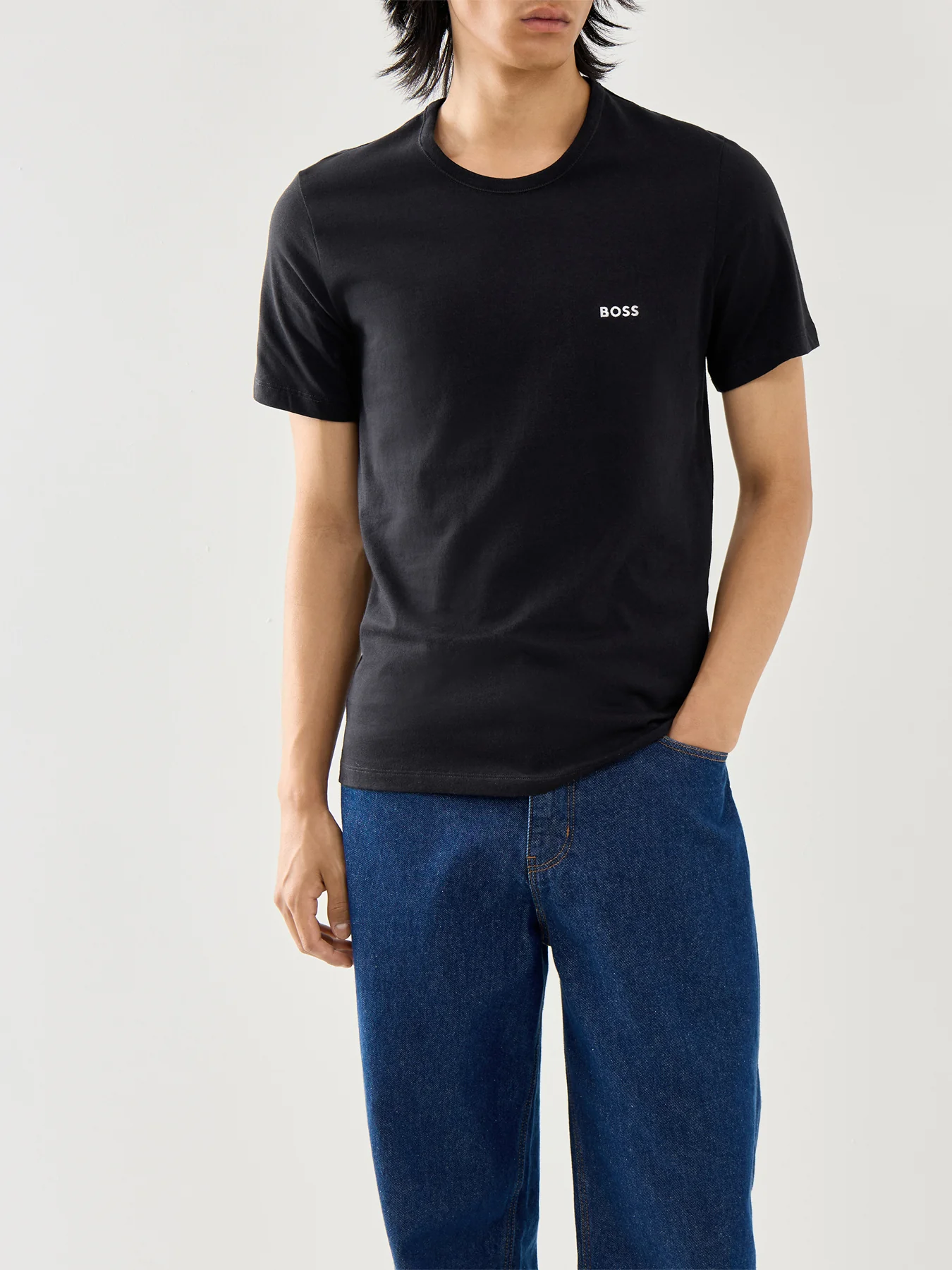 Multi Cotton 3 Pack Bodywear T-Shirts - Image 2
