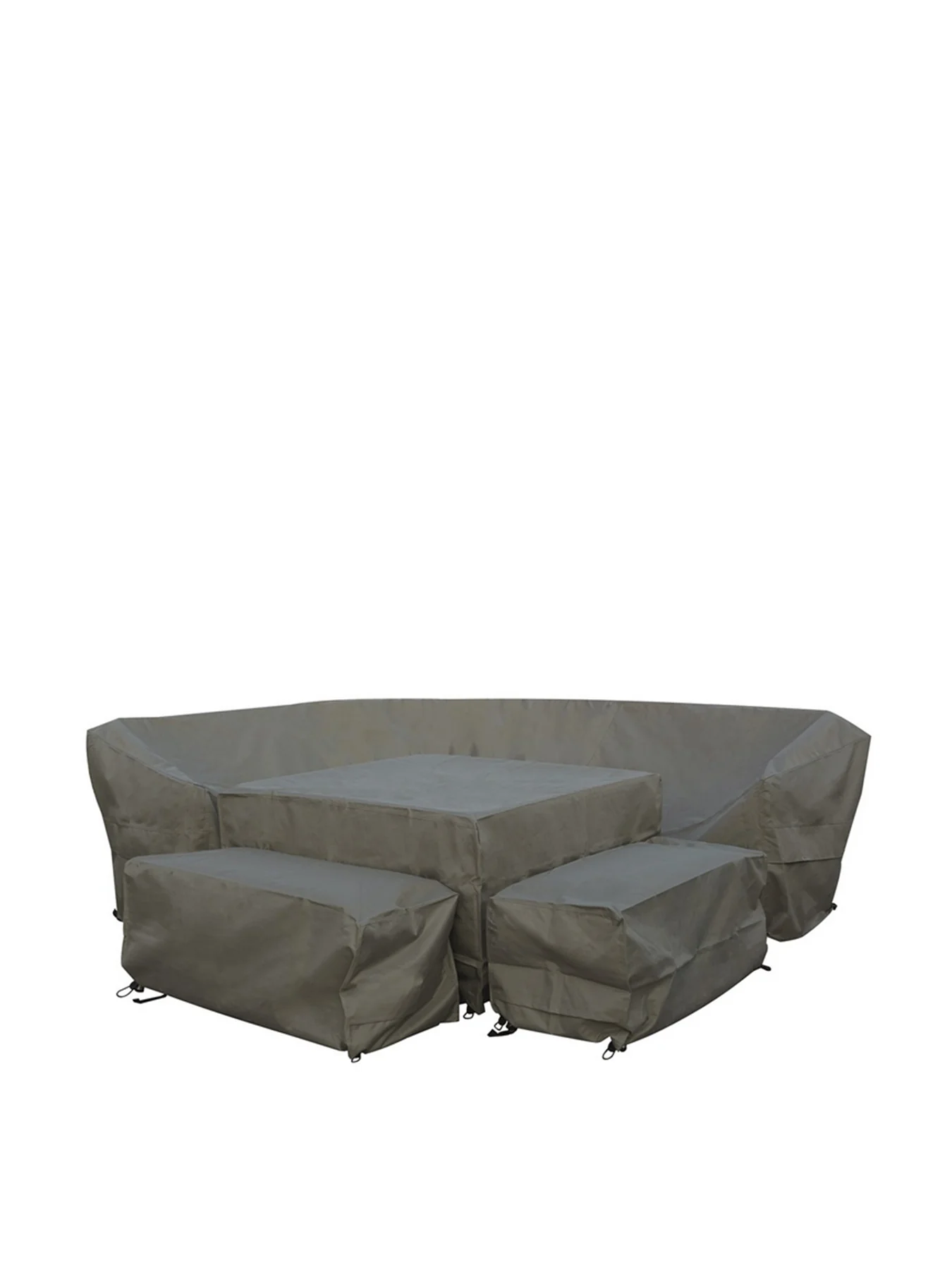 Square Modular Sofa and Bench Set Covers Khaki