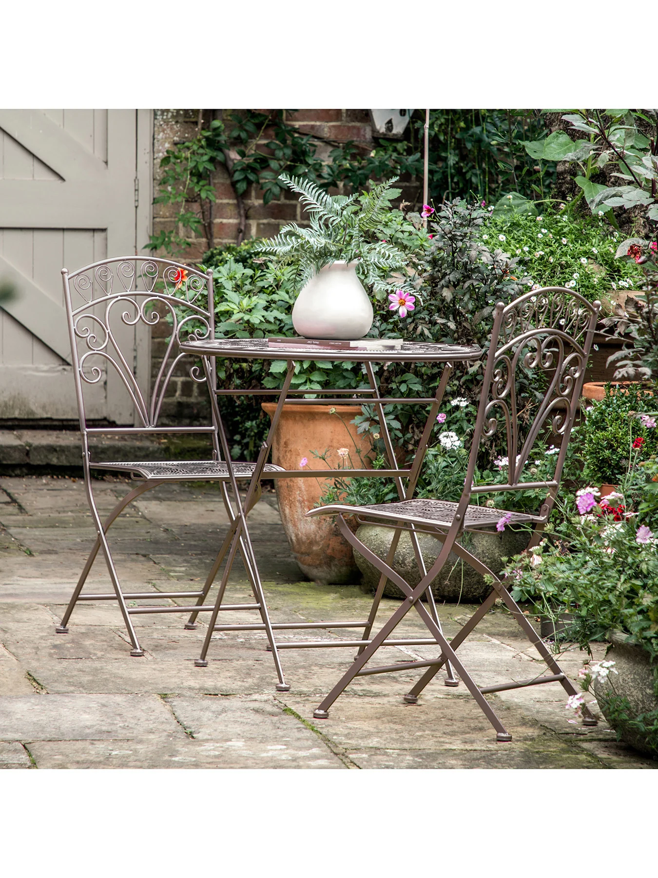 Brindisi 2 Seater Bistro Set Noir - Image 2