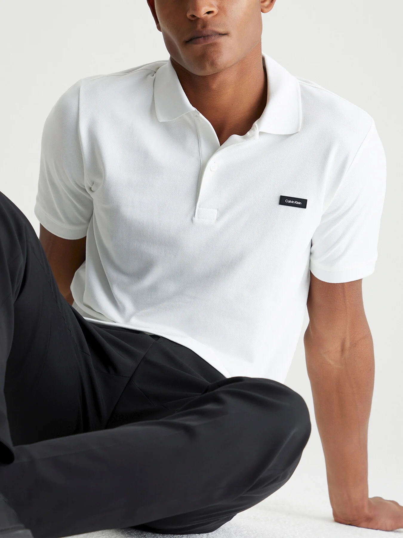 Slim Stretch Pique Polo Shirt - Image 2