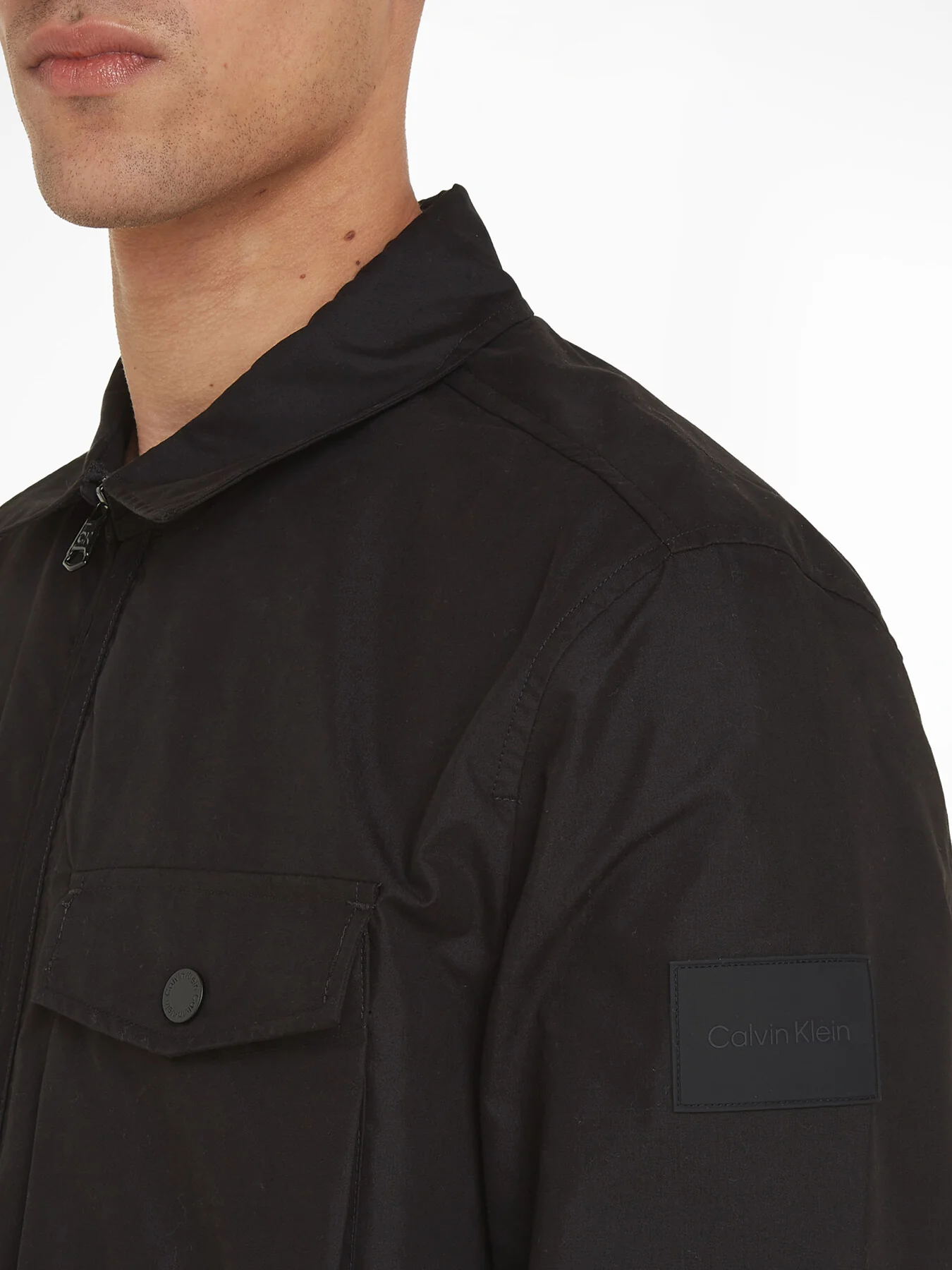 Zip Up Shirt Jacket - Image 4
