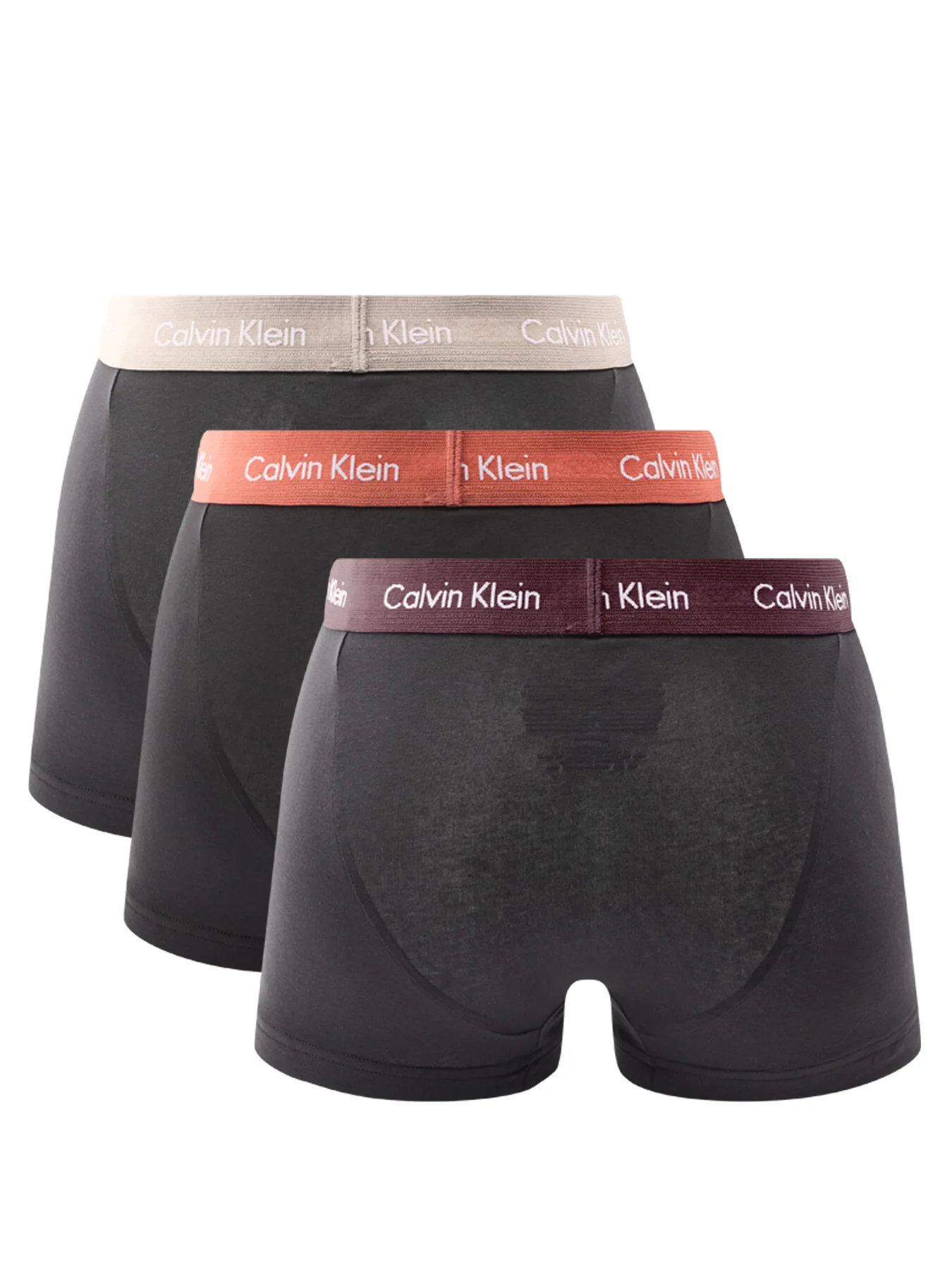 Three Pack Low Rise Cotton Trunks - Image 2