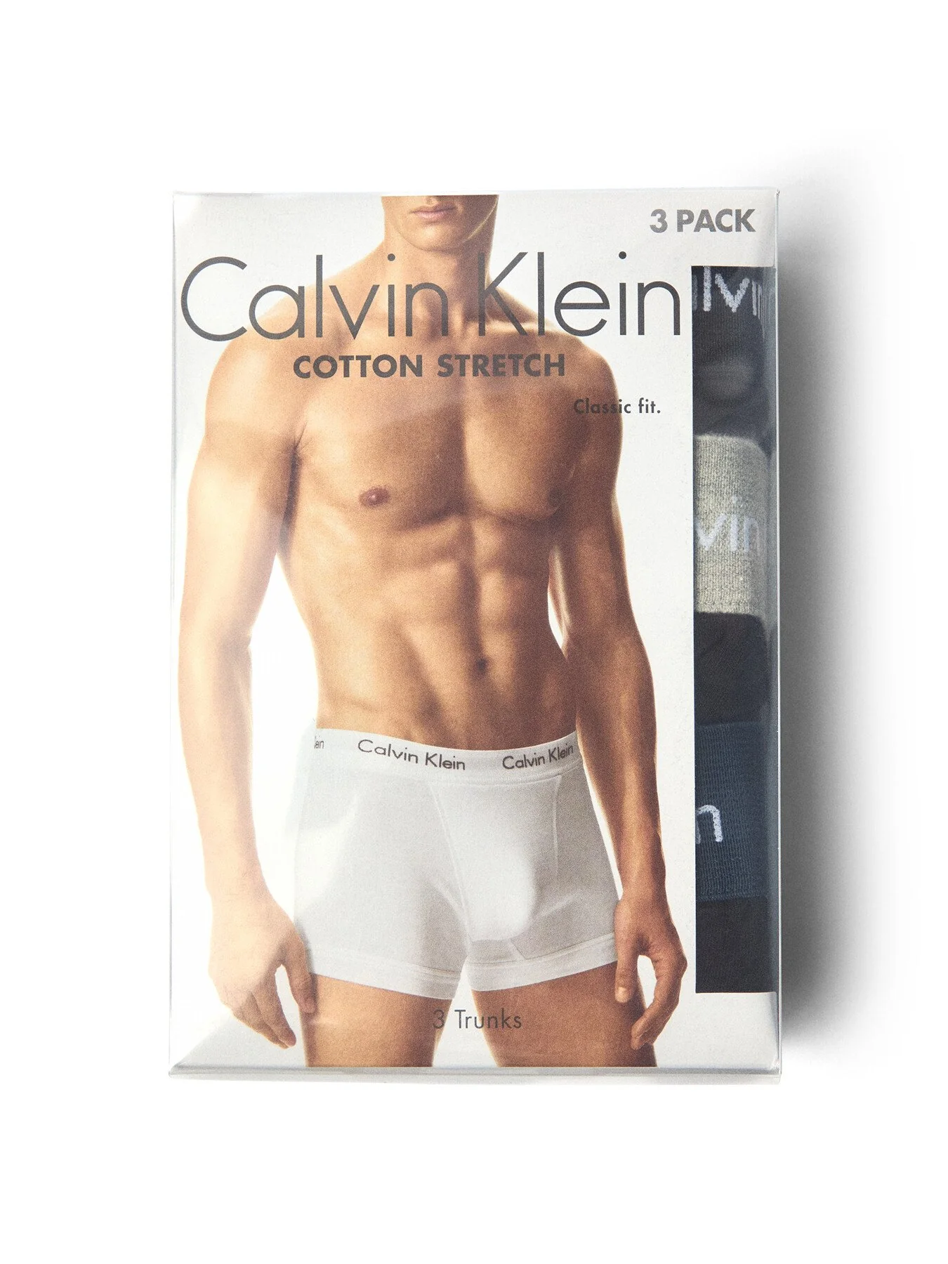 Three Pack Cotton Stretch Trunks - Image 2