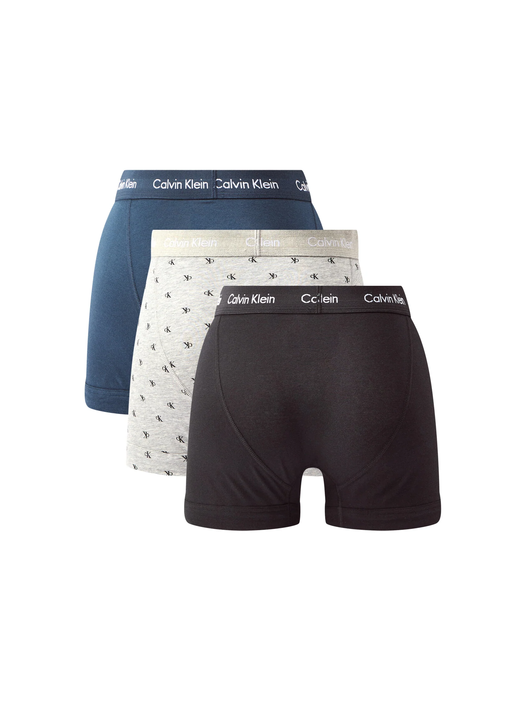 Three Pack Cotton Stretch Trunks - Image 2