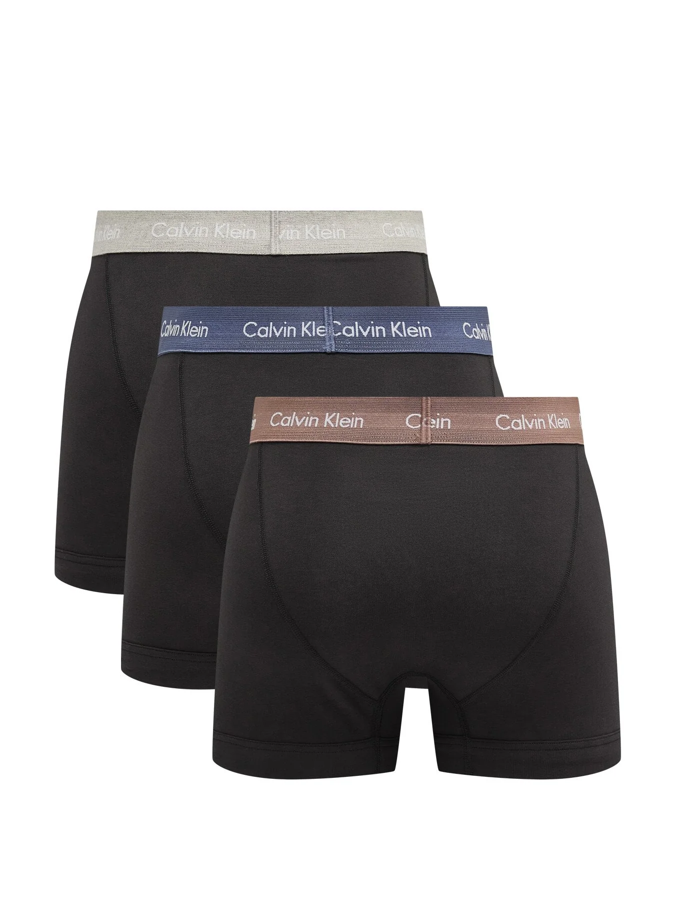 Three Pack Cotton Stretch Trunks - Image 2