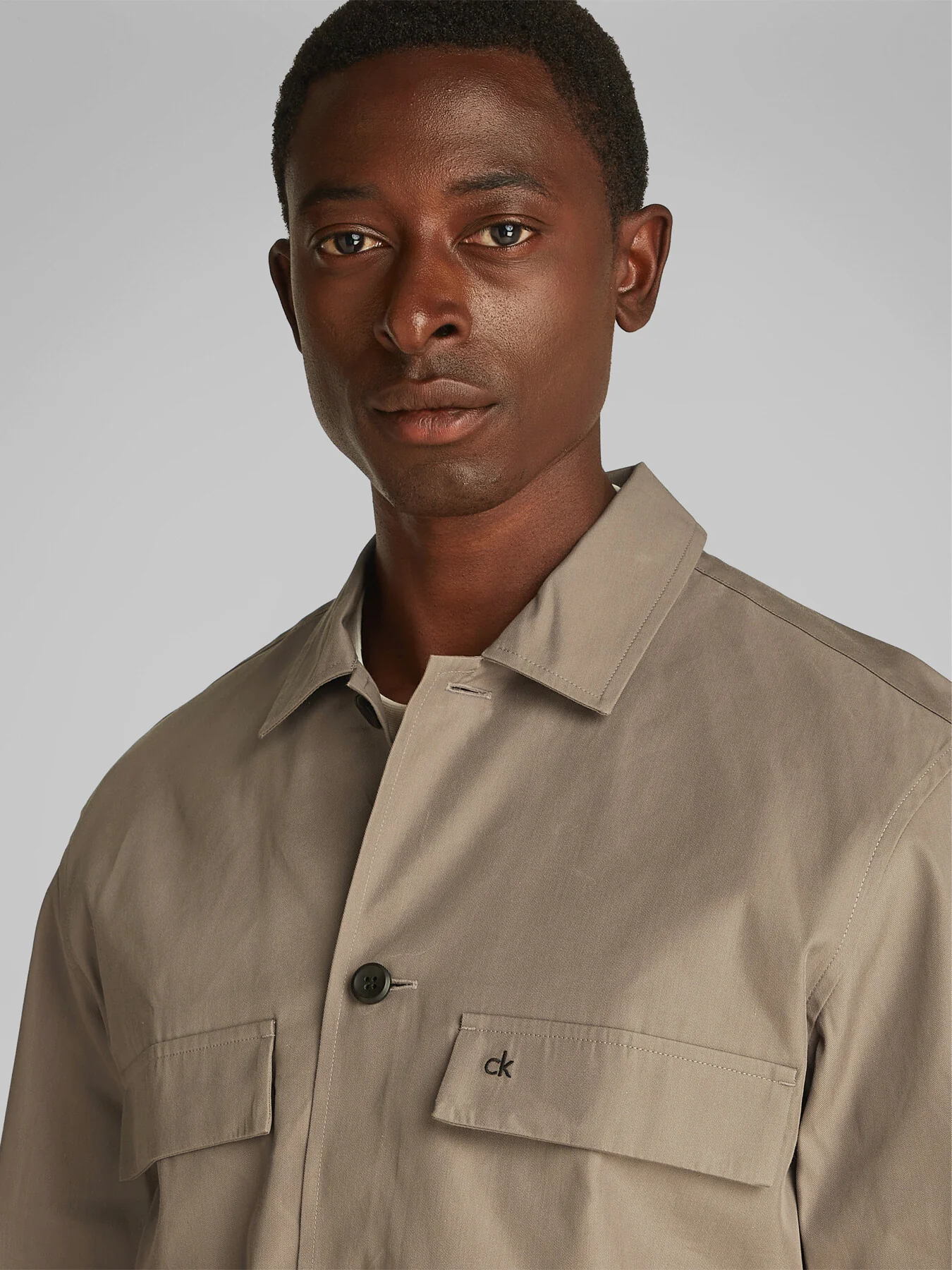 Boxy Twill Overshirt - Image 5