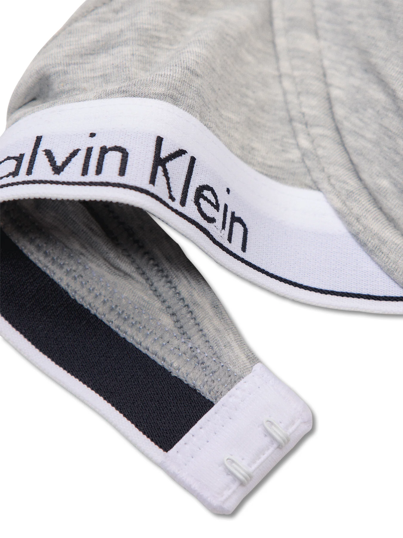 Icon Cotton Lightly Lined Demi Bra Grey Heather - Image 2