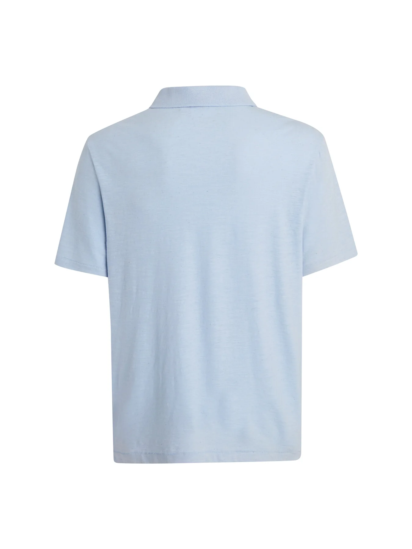 Cotton Linen Polo Shirt - Image 5