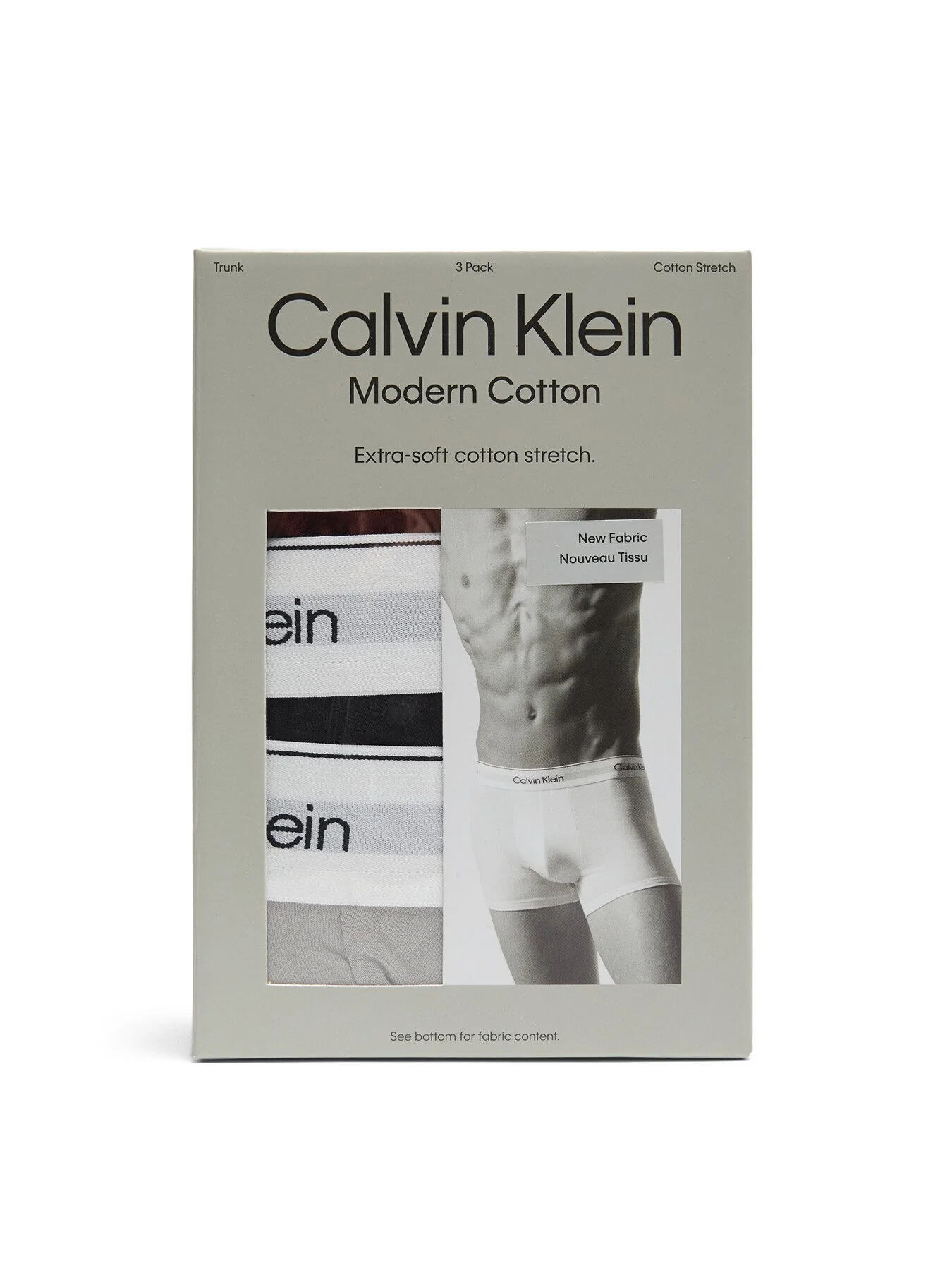 Three Pack Modern Cotton Stretch Trunks - Image 3