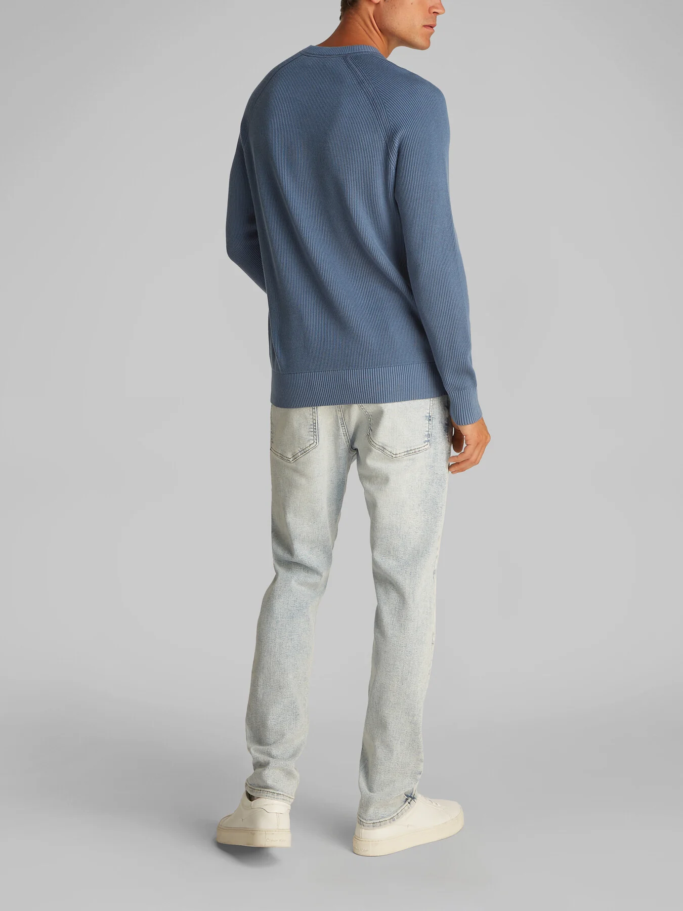 Ribbed Crew Neck Jumper - Image 4
