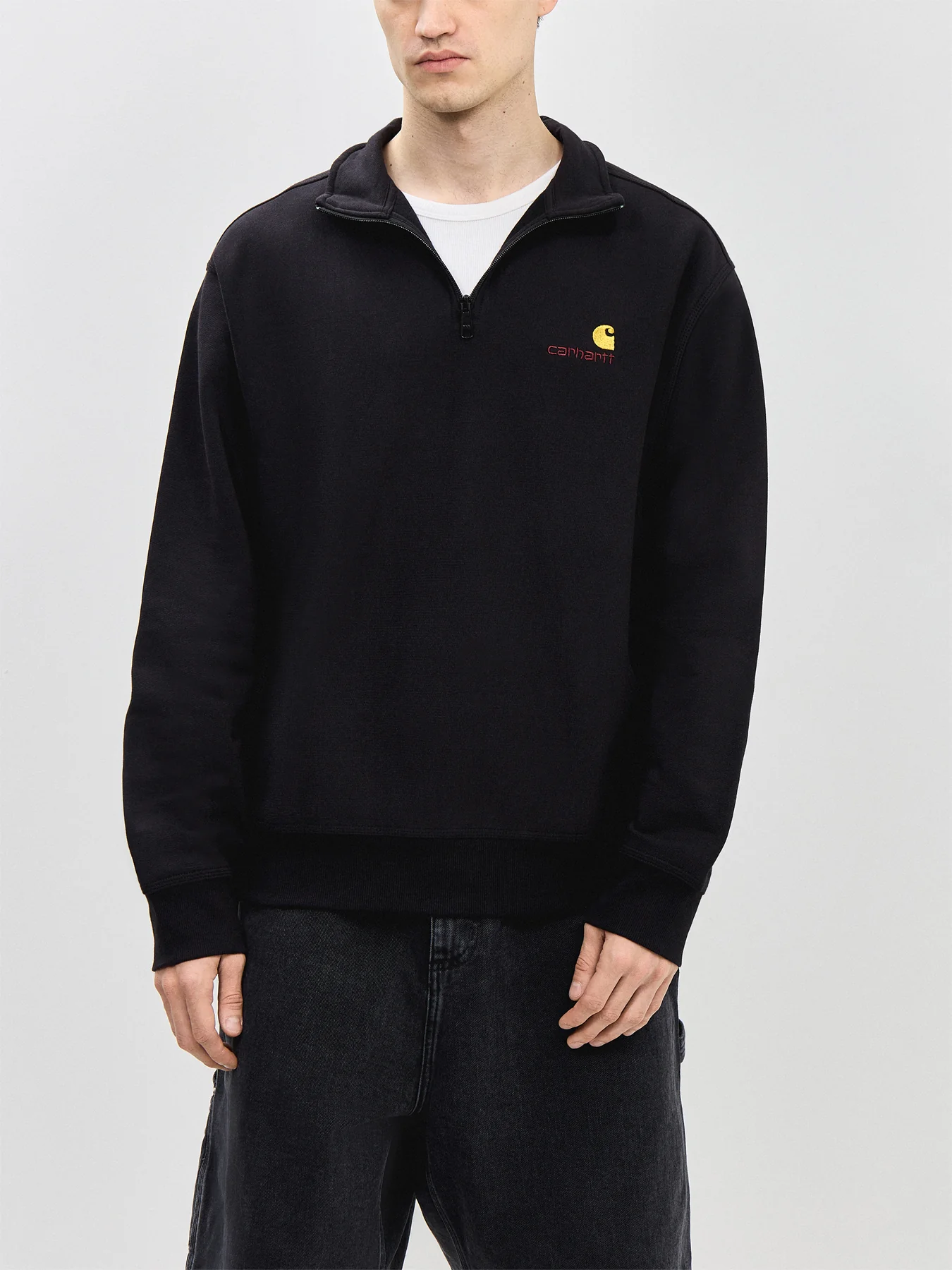 Half Zip American Script Sweatshirt - Image 4