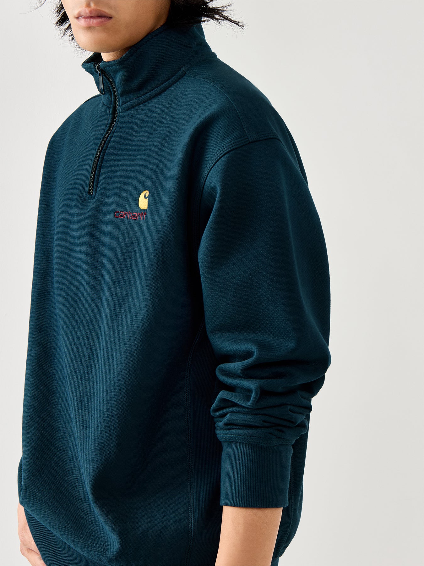 Half Zip American Script Sweatshirt - Image 3