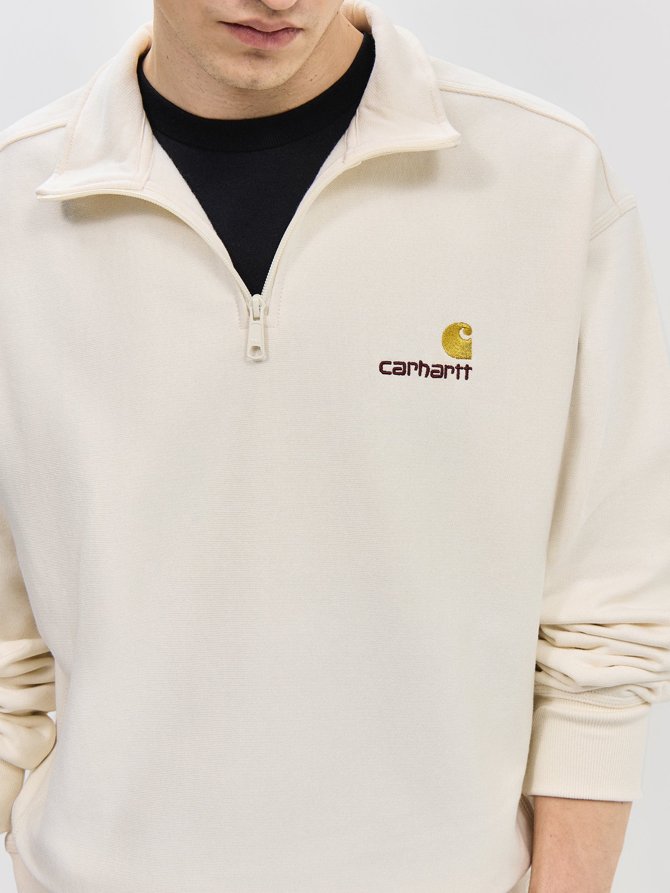 Half Zip American Script Sweatshirt - Image 3