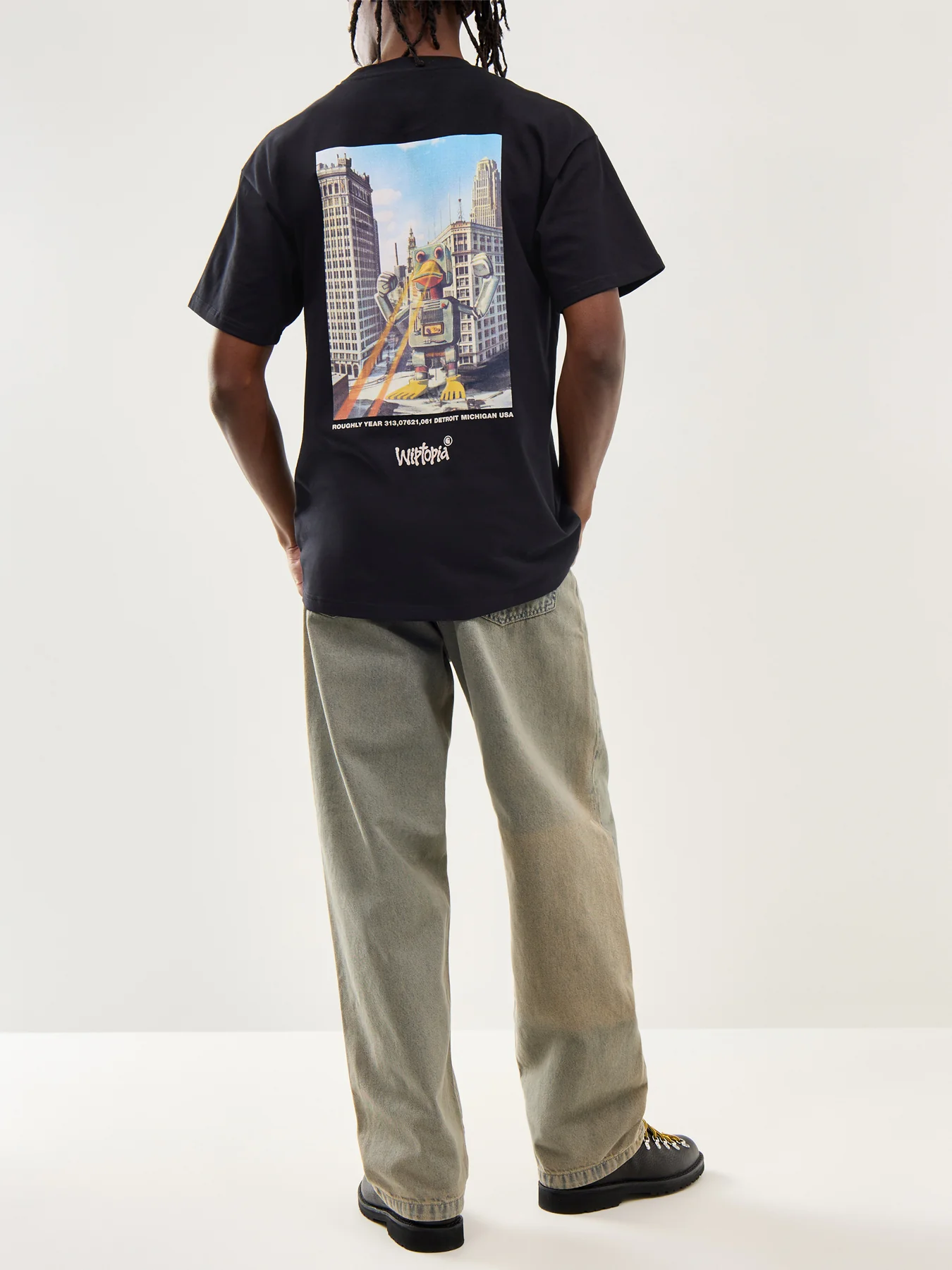 Short Sleeve Wiptopia T-Shirt Black - Image 2