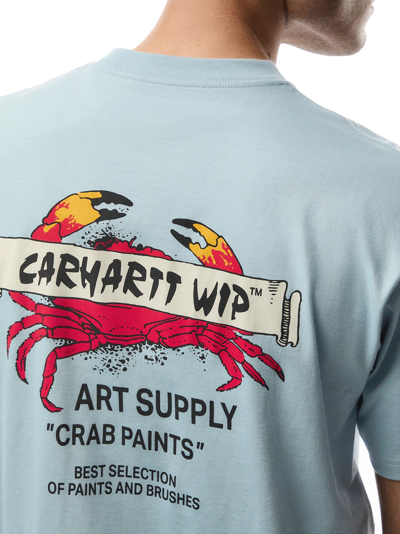 Crab Paint Short Sleeve T-Shirt - Image 3