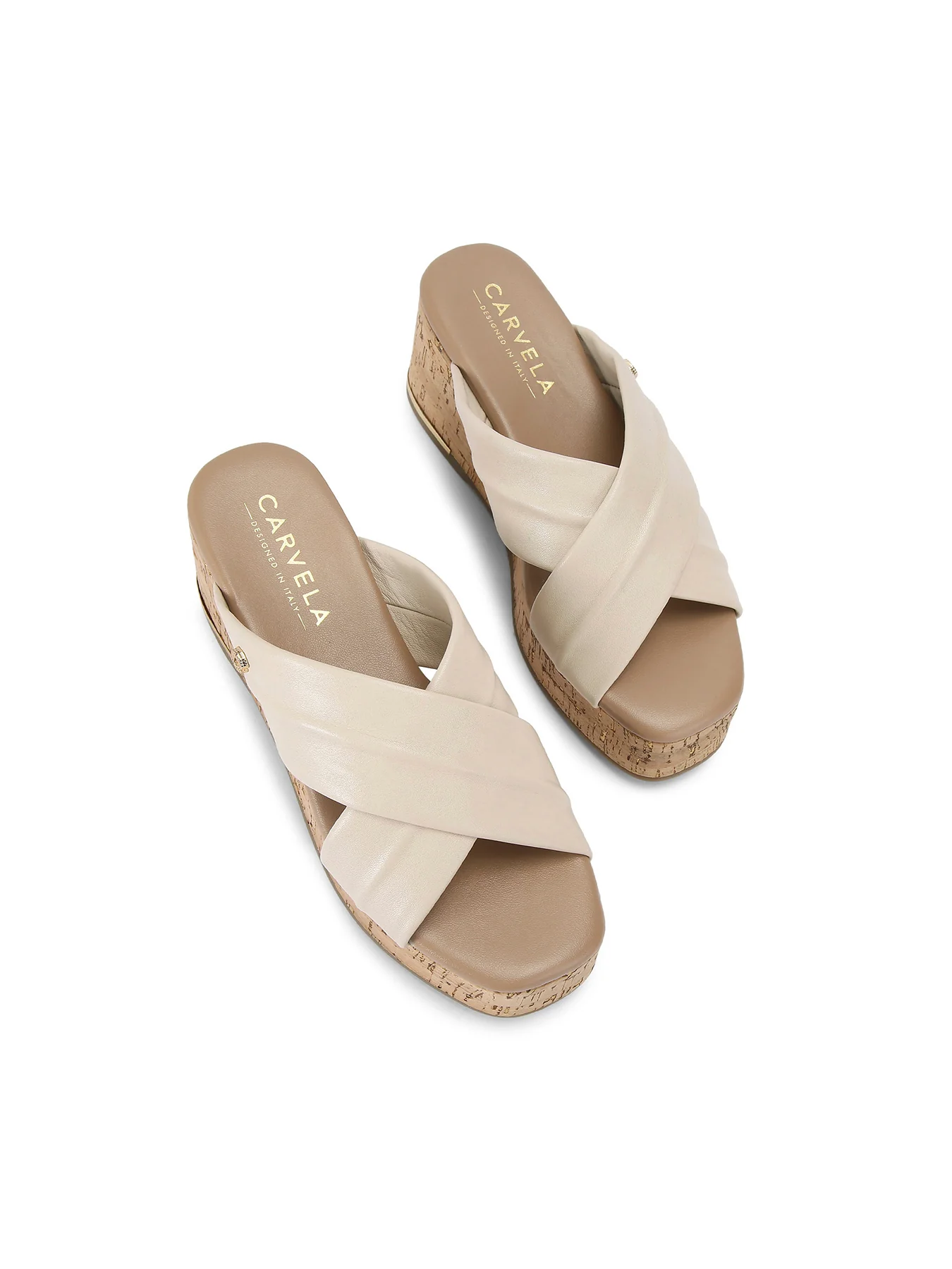 Fresco Bone Leather Cross Wedge - Image 2