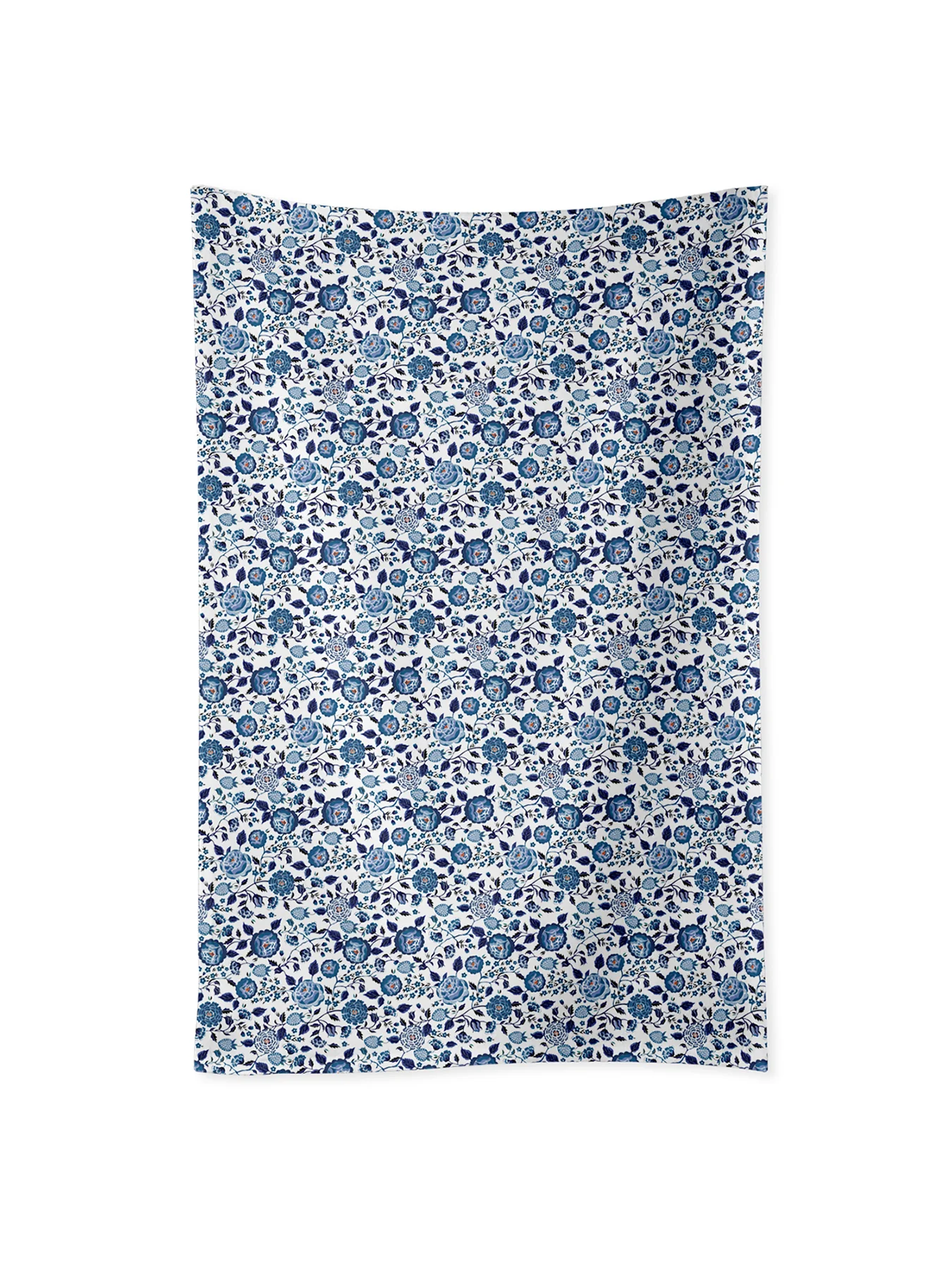 Strawberry Garden Tablecloth Blue