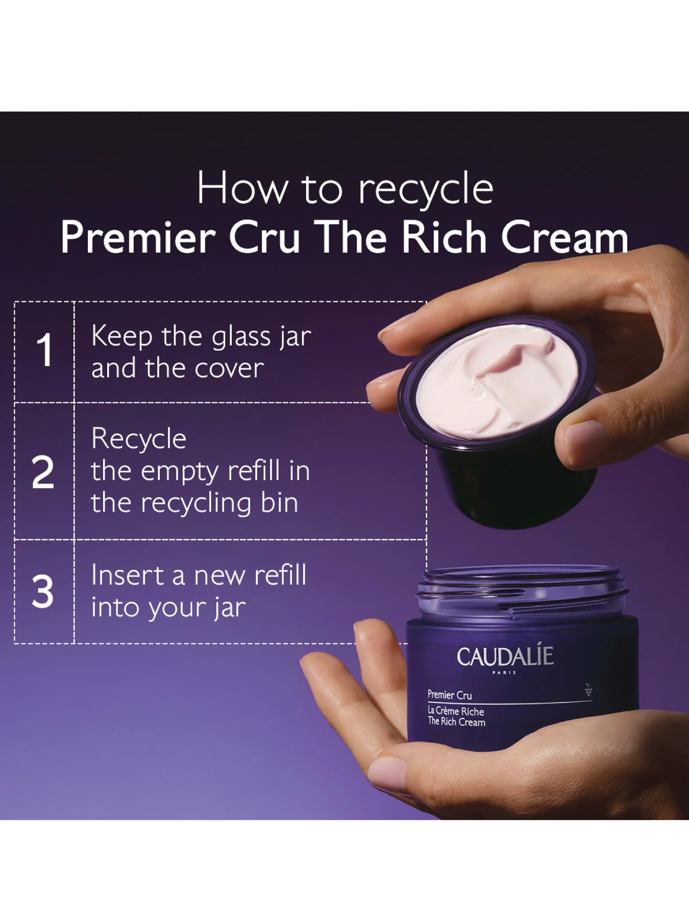 Caudalie Premier Cru The Rich Cream Refill 50ml - Image 5