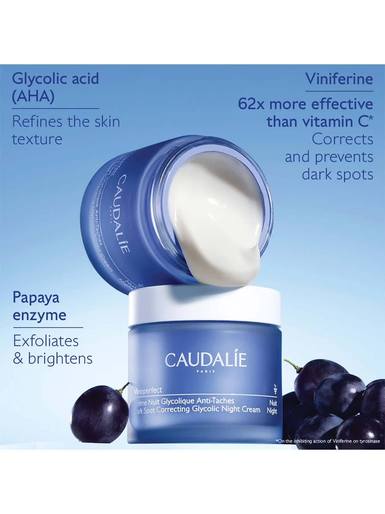 Caudalie Vinoperfect Dark Spot Correcting Glycolic Night Cream 50ml - Image 2