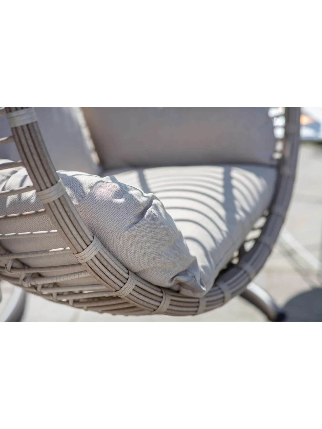 Chedworth Rattan Single Tulip Open Weave Hanging Cocoon - Image 4