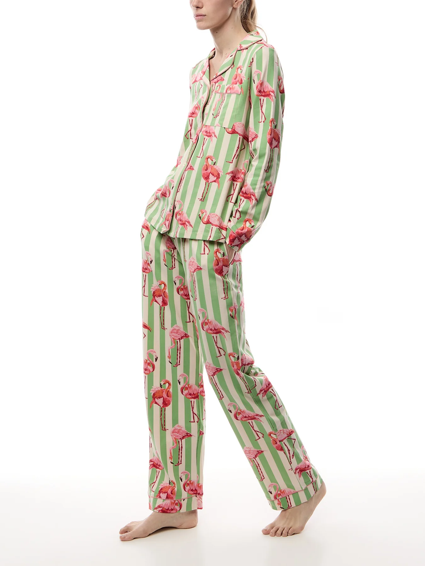 Flamingo Stripe Long Set - Image 2