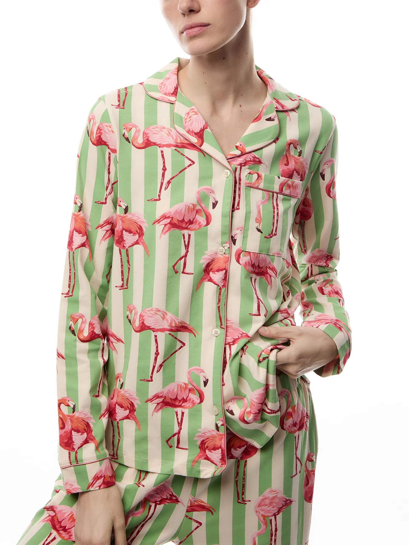 Flamingo Stripe Long Set - Image 4