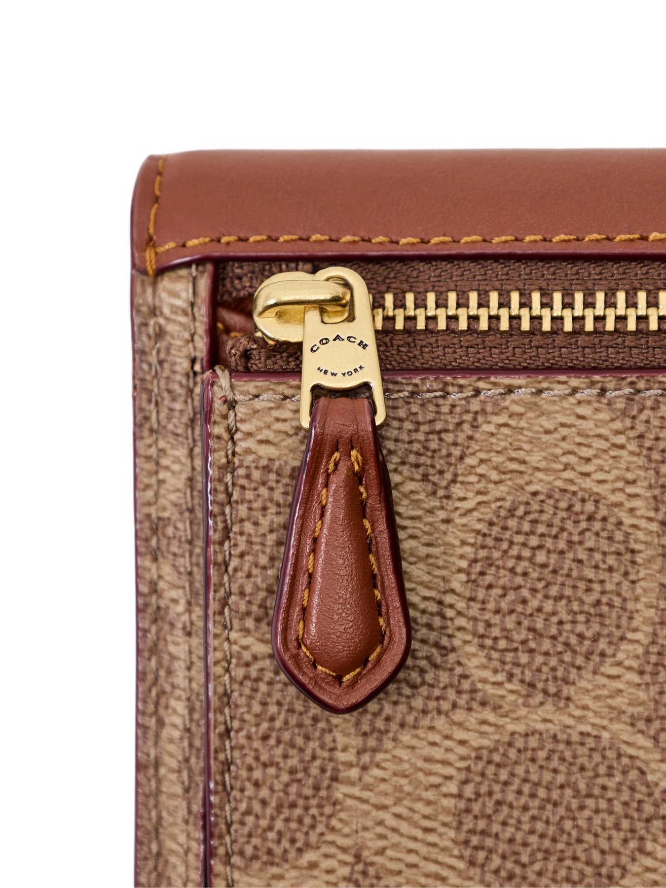 Coated Canvas Signature Essential Small Flap Wallet - Image 3