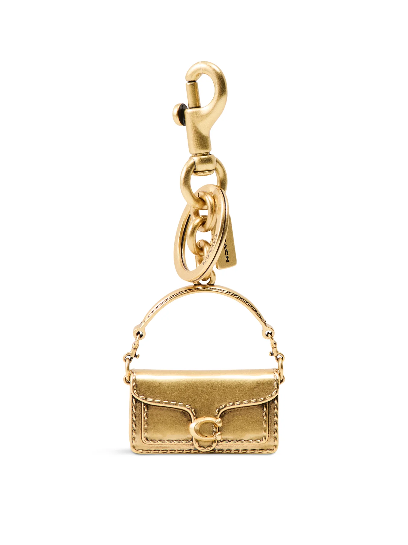 Tabby Bag Charm Gold