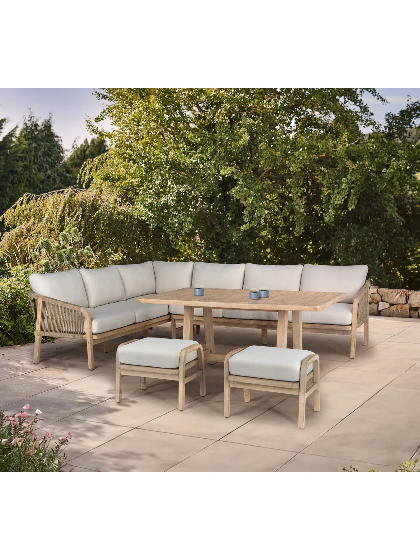 Cora Corner Lounge Sofa Set - Image 2