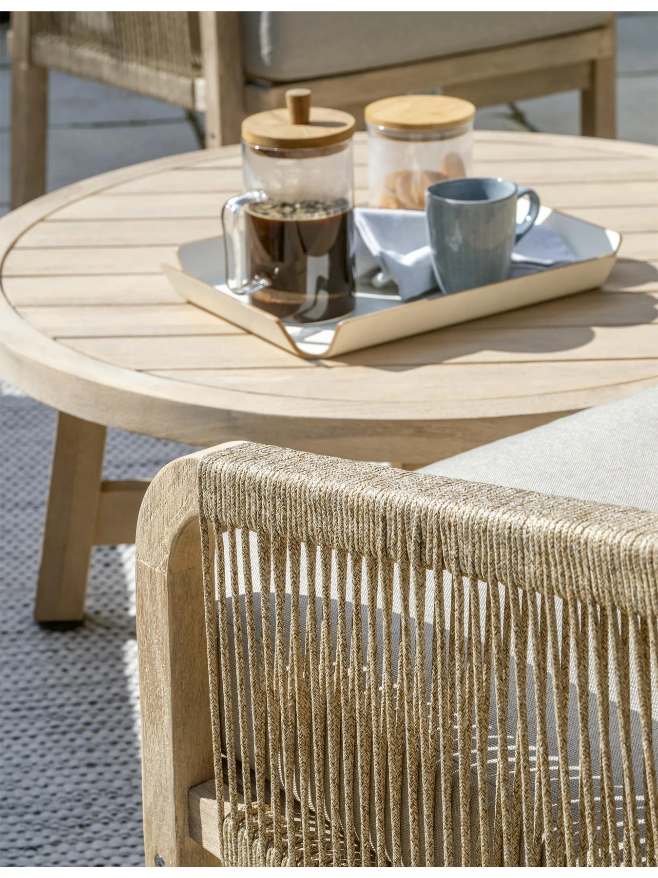 Cora Rope Lounge Set with 3 Seater Sofa & 2 Chairs - Image 3